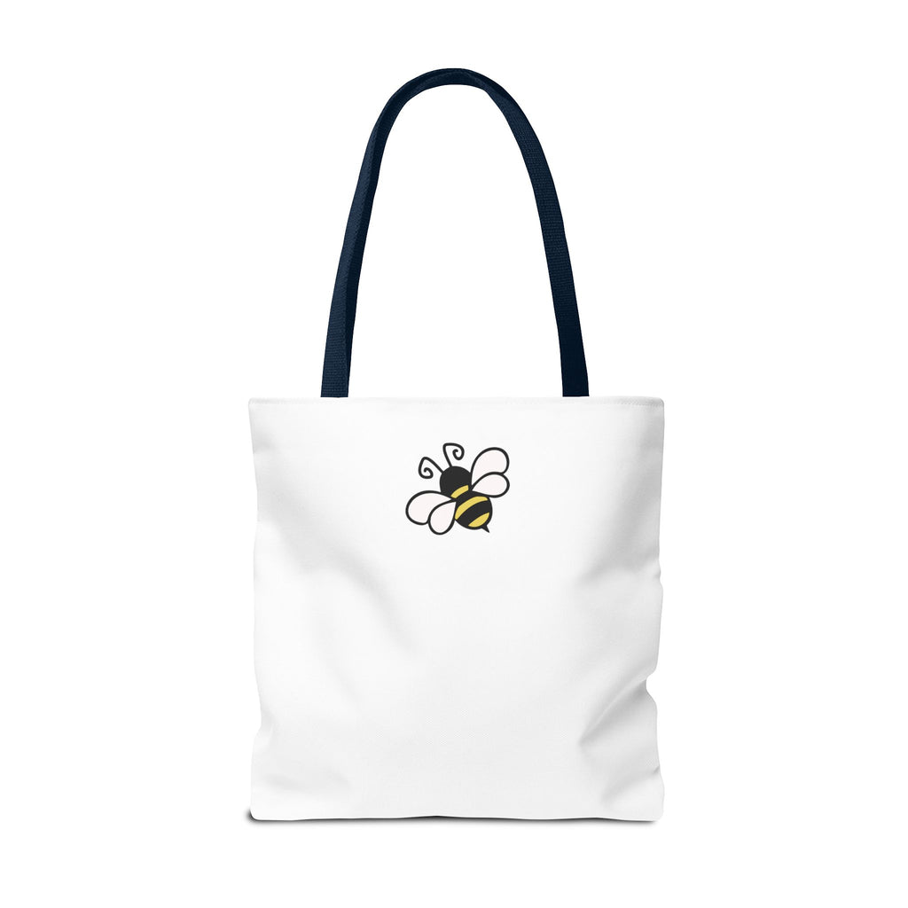Sew Bee-utiful Tote Bag White | bee sewing craft motif