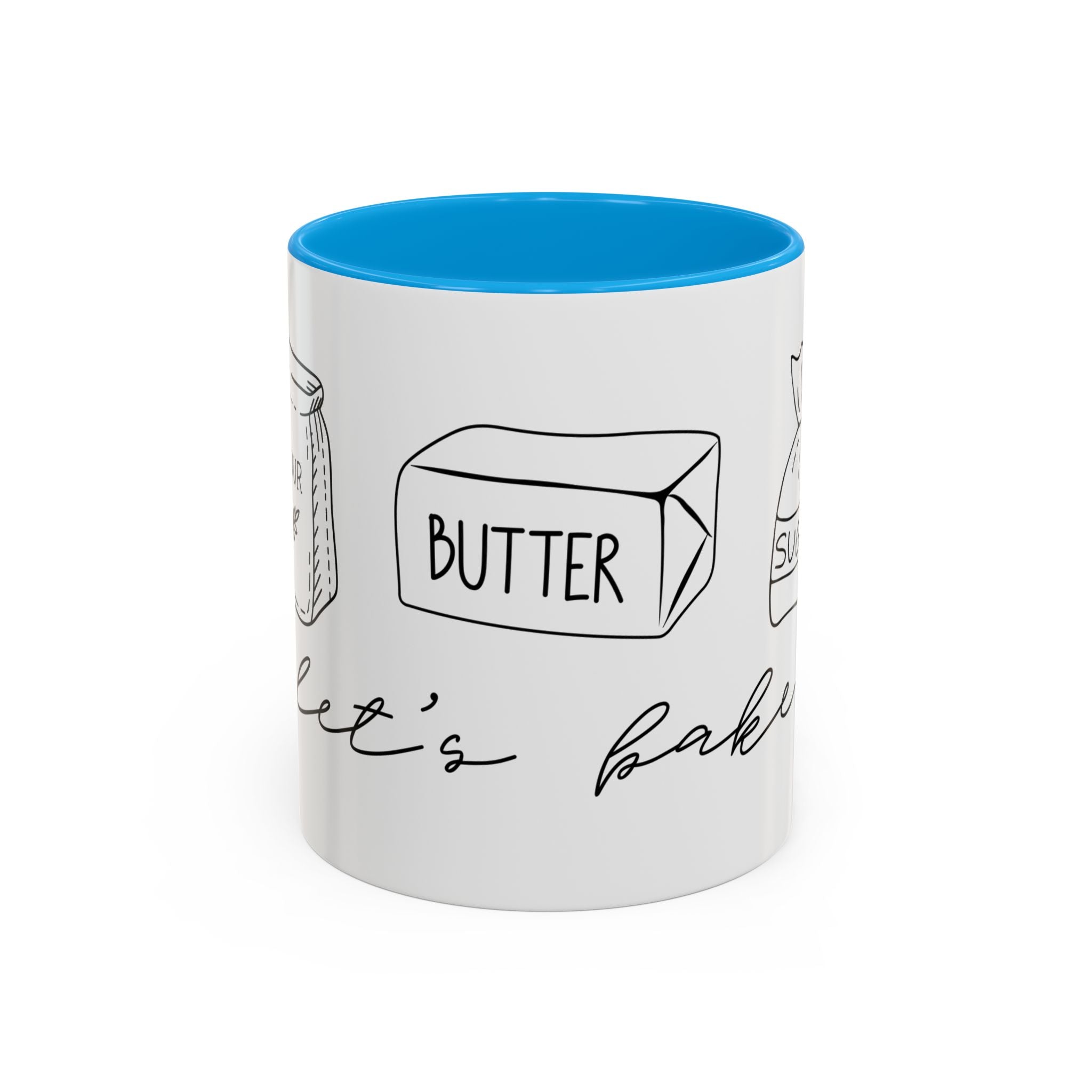 Baking Ingredients Illustration Mug | Ceramic Mug