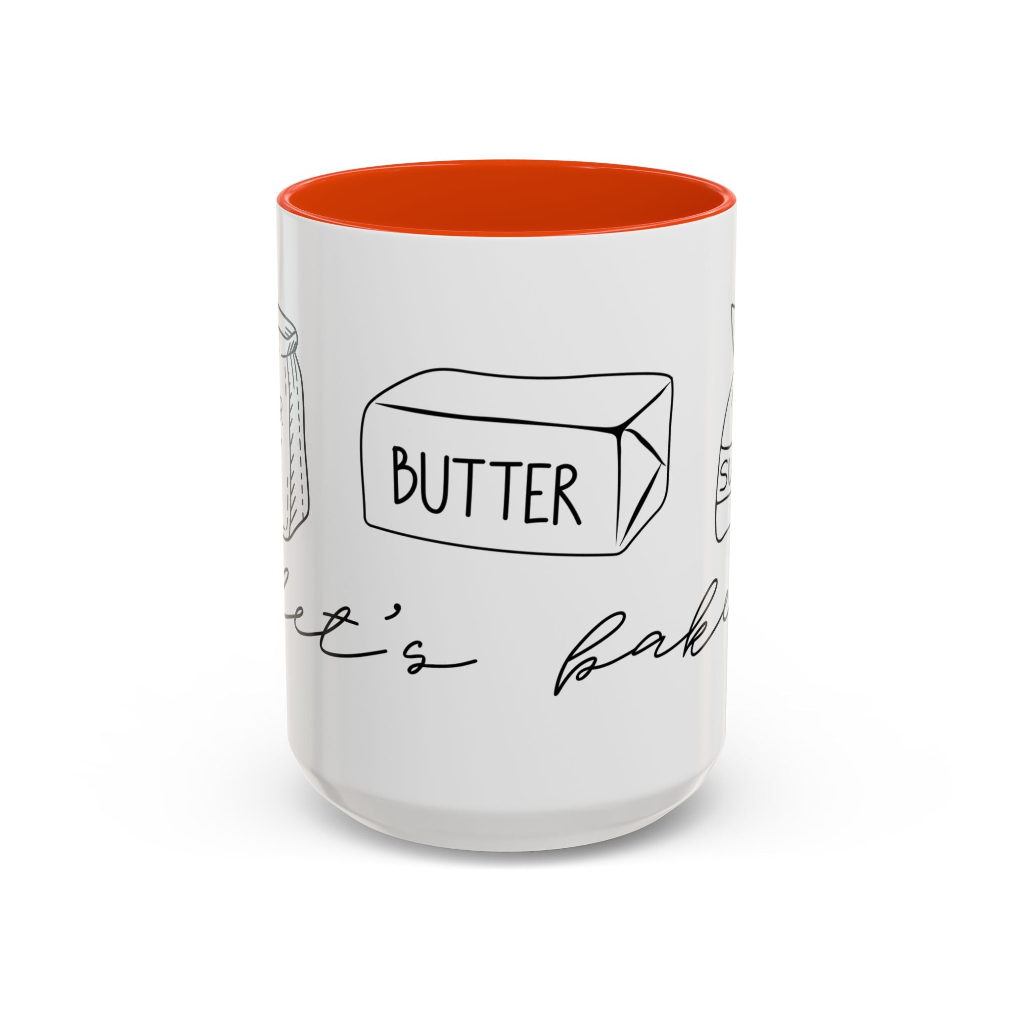 Baking Ingredients Illustration Mug | Ceramic Mug