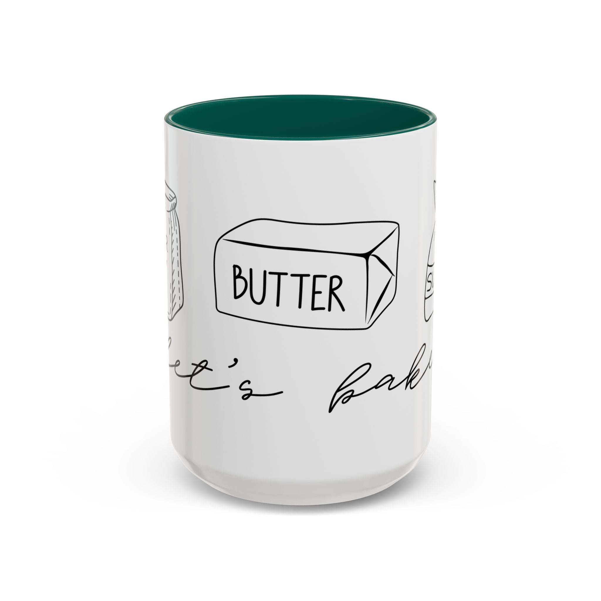 Baking Ingredients Illustration Mug | Ceramic Mug