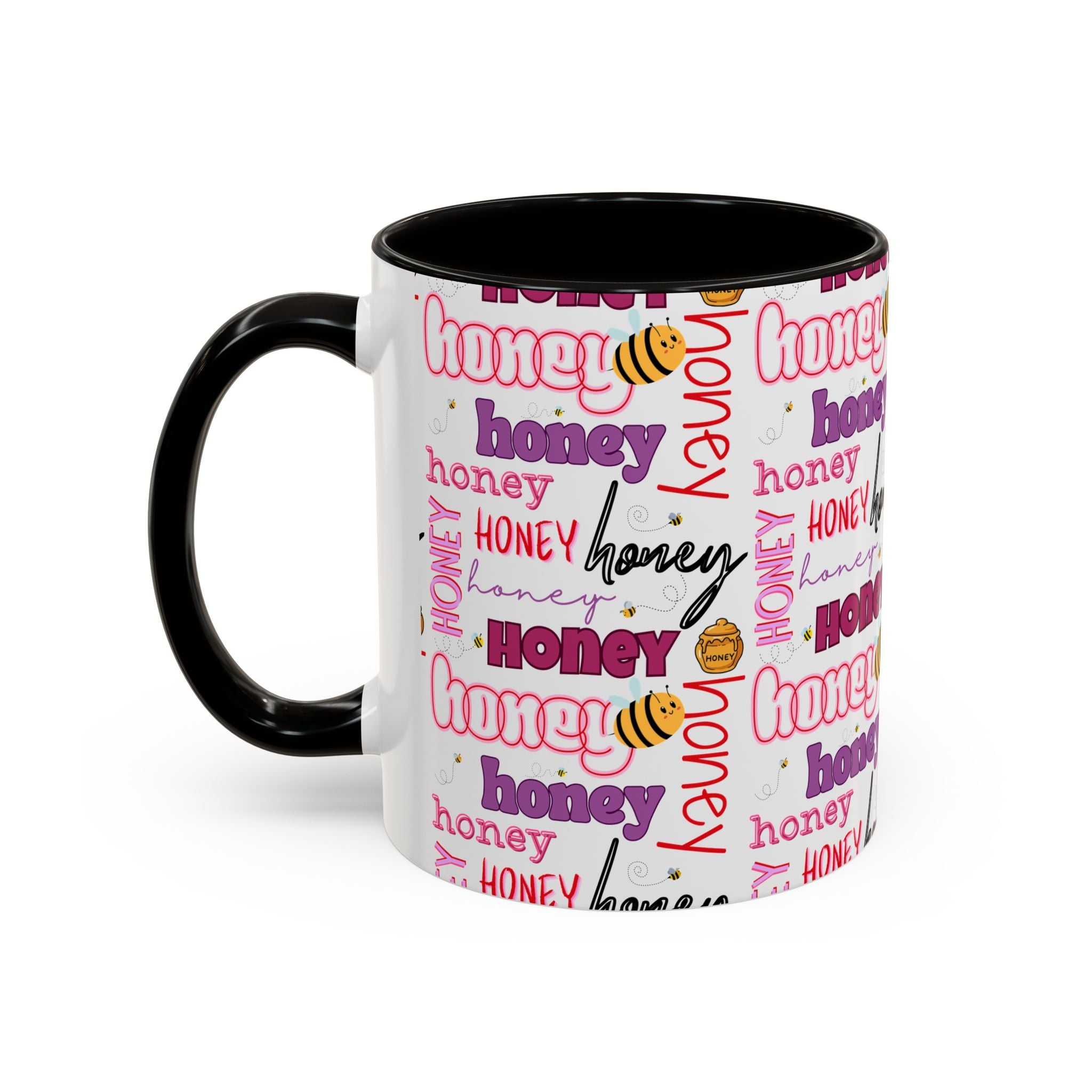 Honey Script Pattern Mug | Colorful Ceramic Mug
