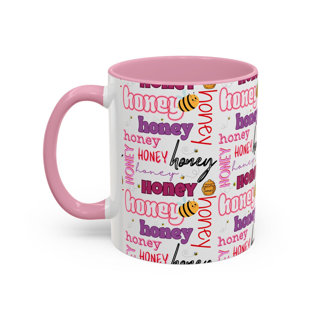 Honey Script Pattern Mug | Colorful Ceramic Mug