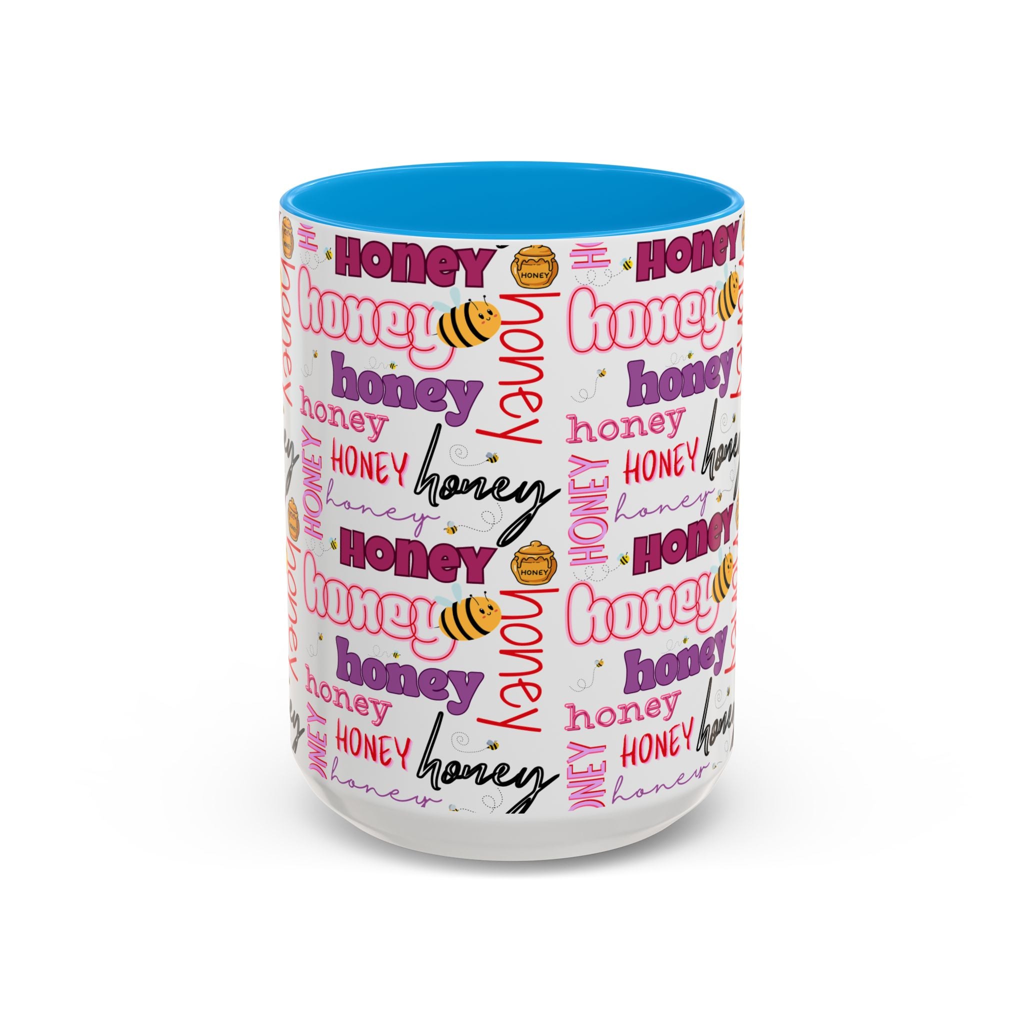 Honey Script Pattern Mug | Colorful Ceramic Mug