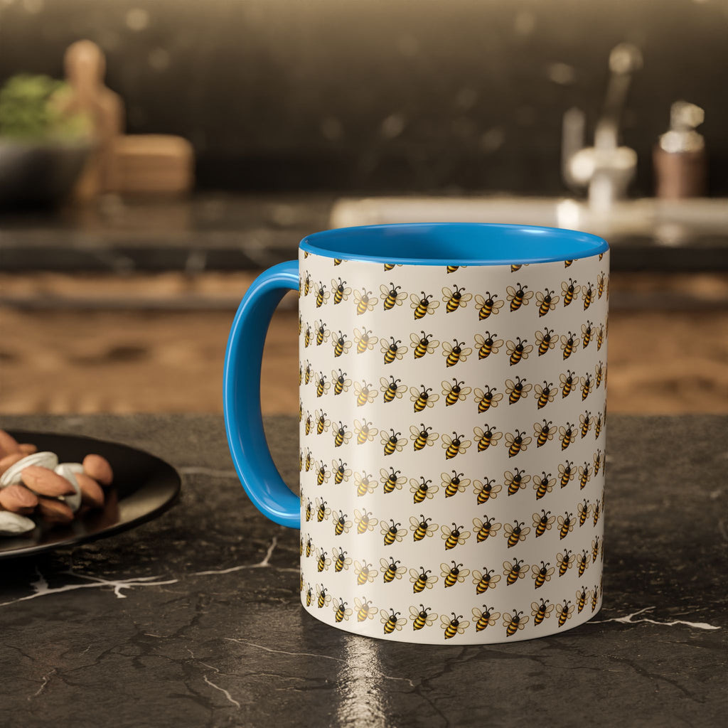 Honey Bee Pattern Mug | Ceramic Coffee Cup