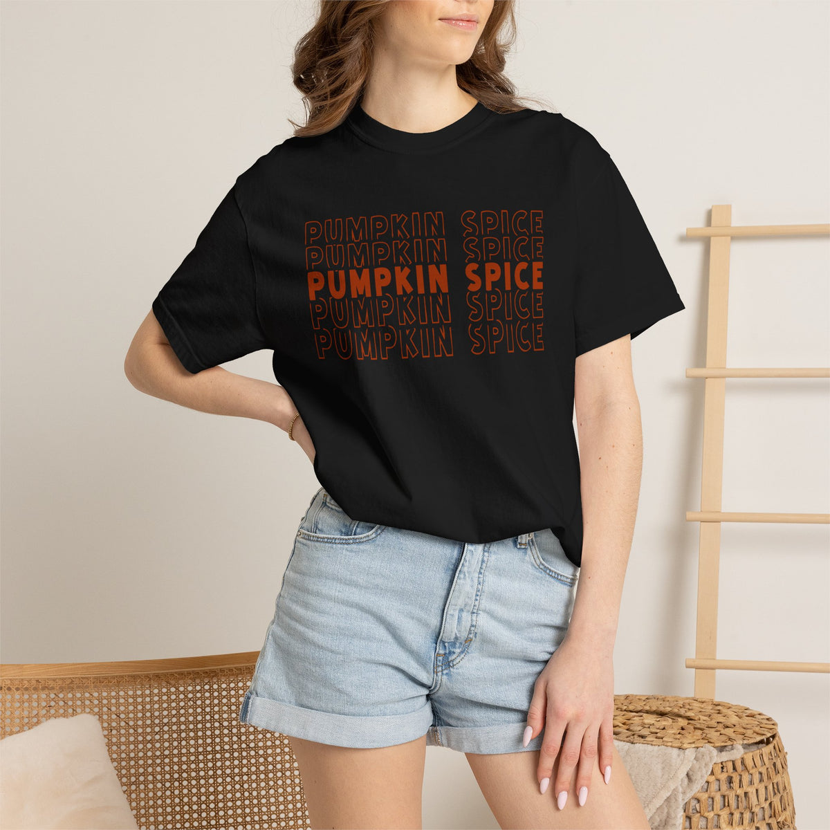 Pumpkin Spice Repeat T-Shirt — Fall Seasonal Graphic Tee