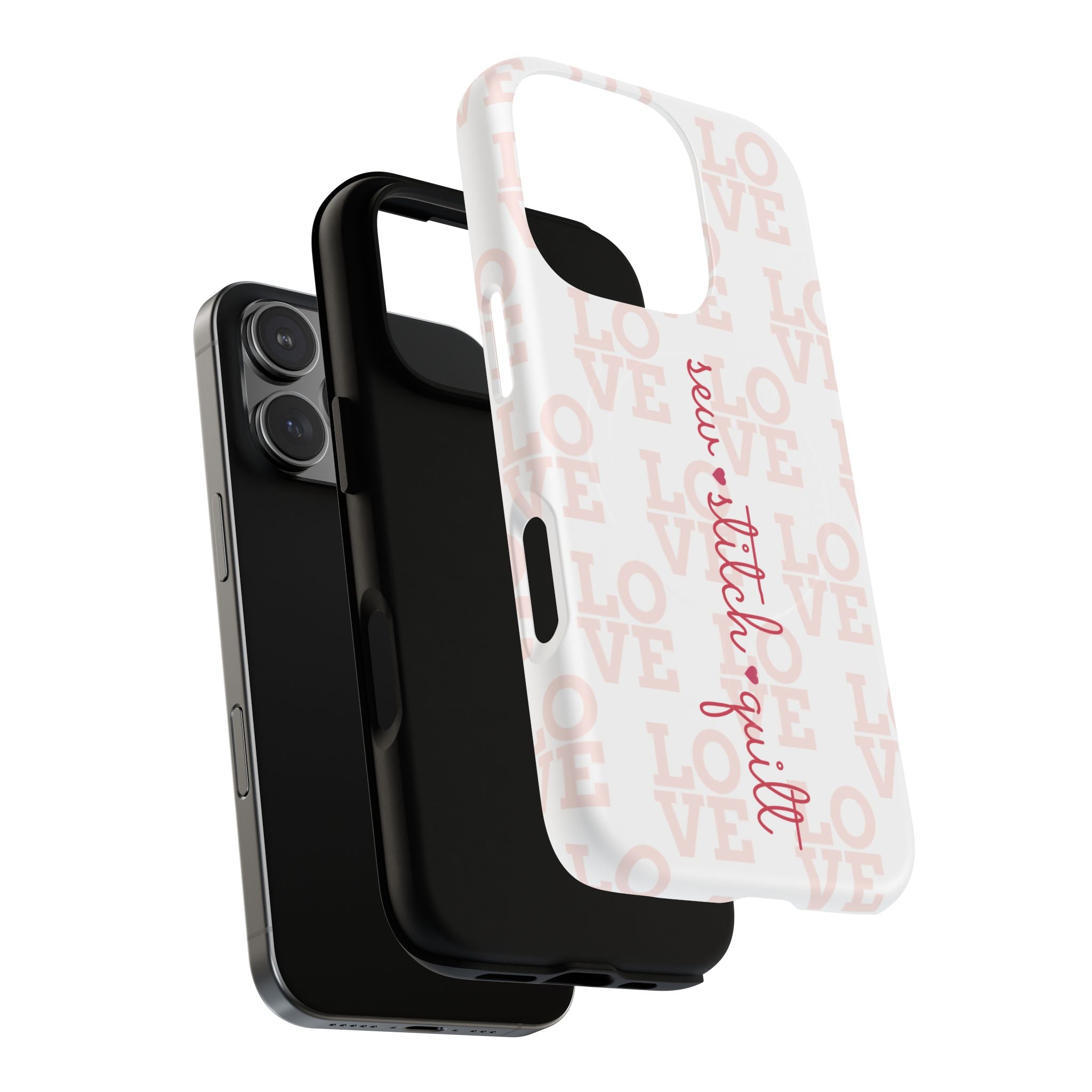 sew • stitch • quilt Love | Tough Magnetic iPhone Case