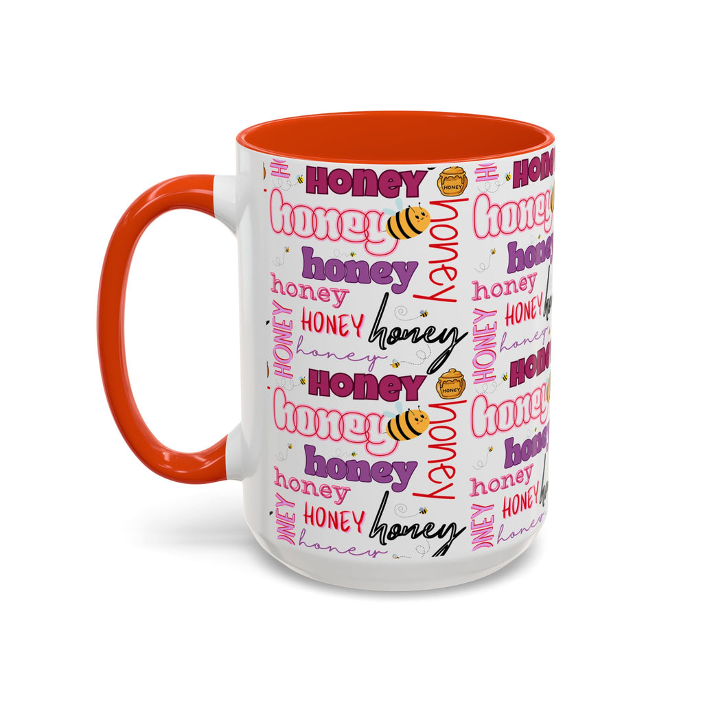 Honey Script Pattern Mug | Colorful Ceramic Mug