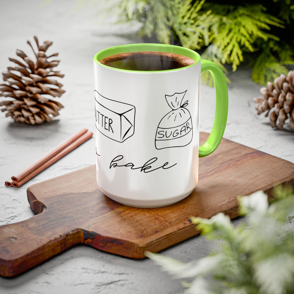 Baking Ingredients Illustration Mug | Ceramic Mug