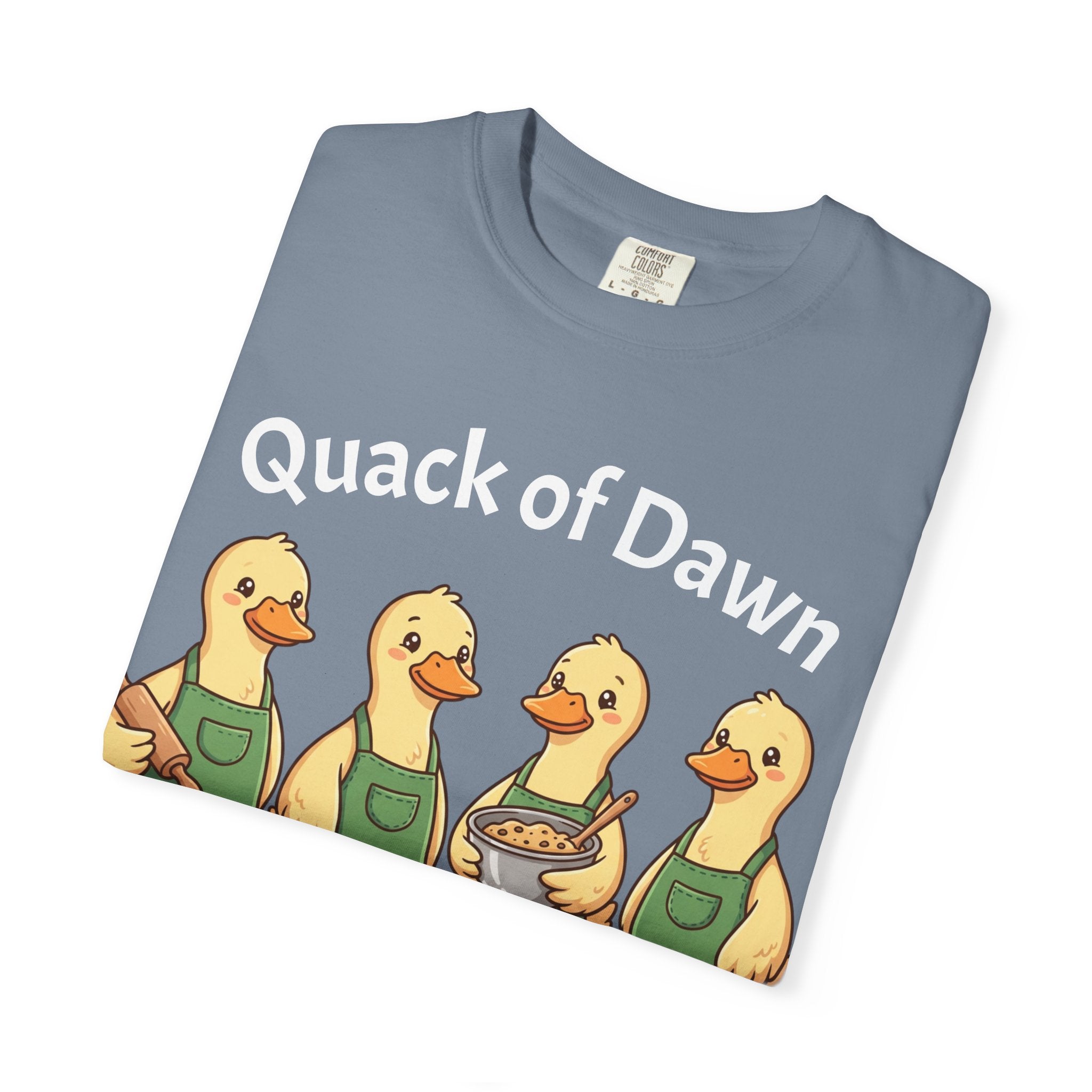 Quack of Dawn Baking Crew T-shirt | Duck Bakers Illustration