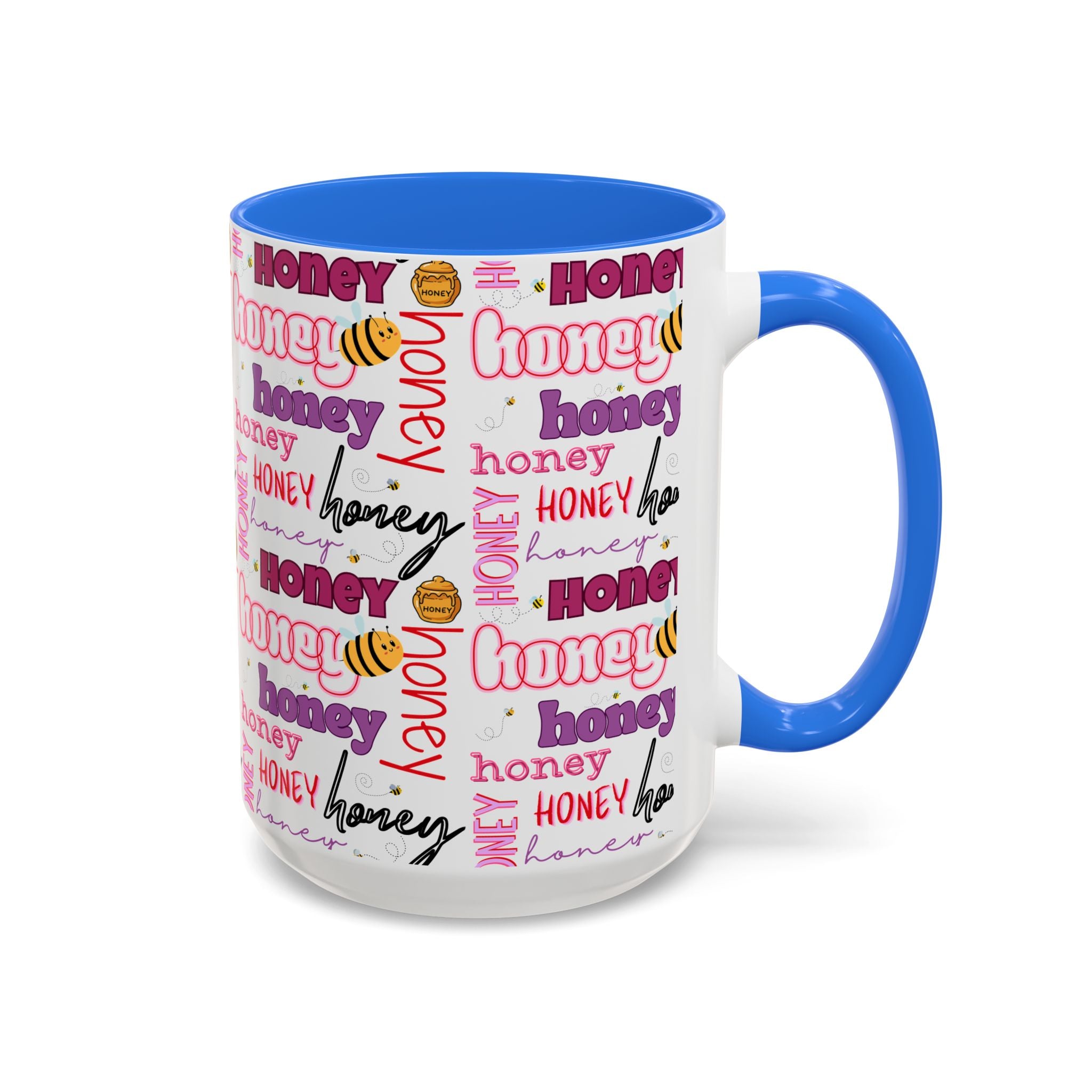 Honey Script Pattern Mug | Colorful Ceramic Mug