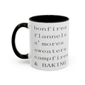 Minimalist Line Text Coffee Mug | Color Accent Mug