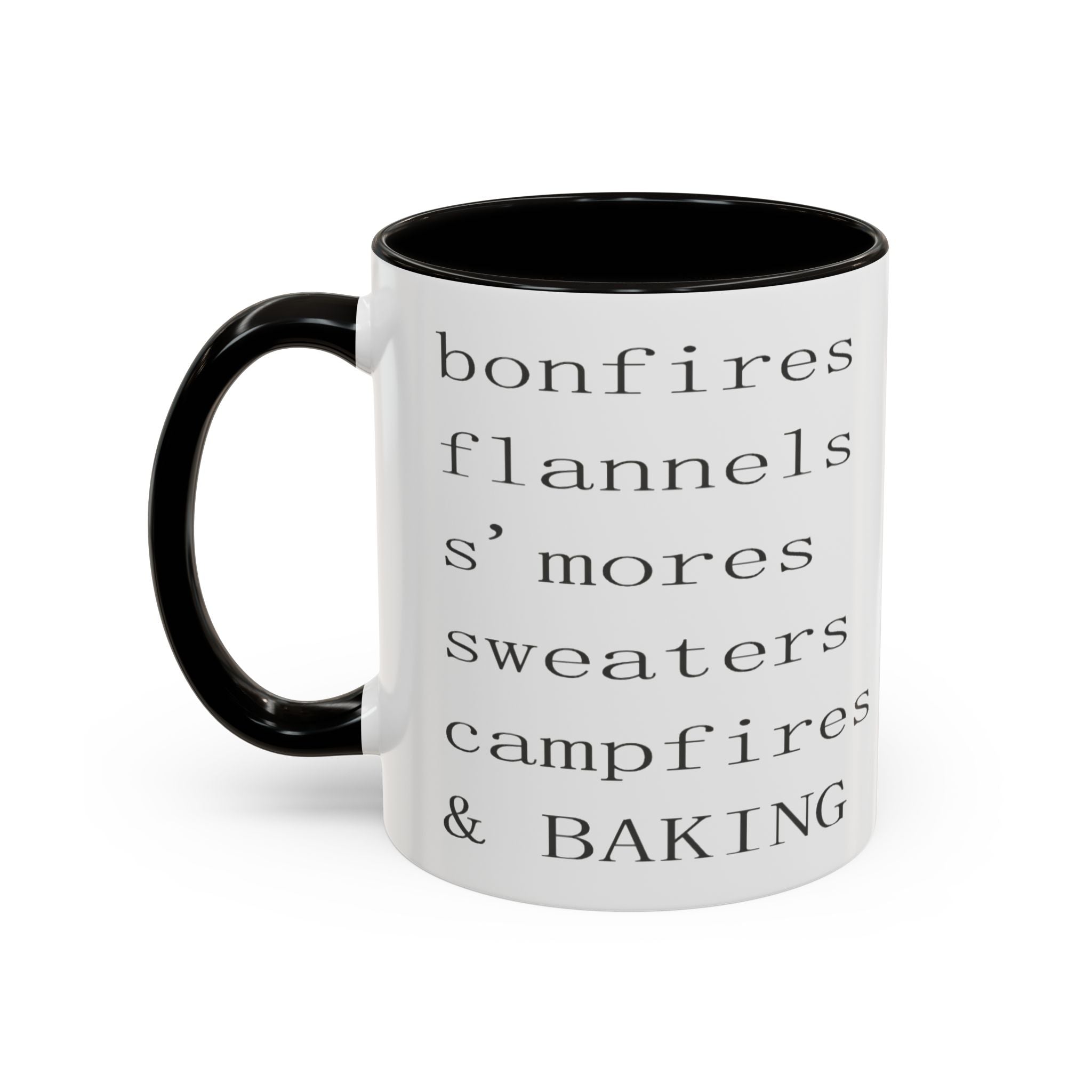 Minimalist Line Text Coffee Mug | Color Accent Mug