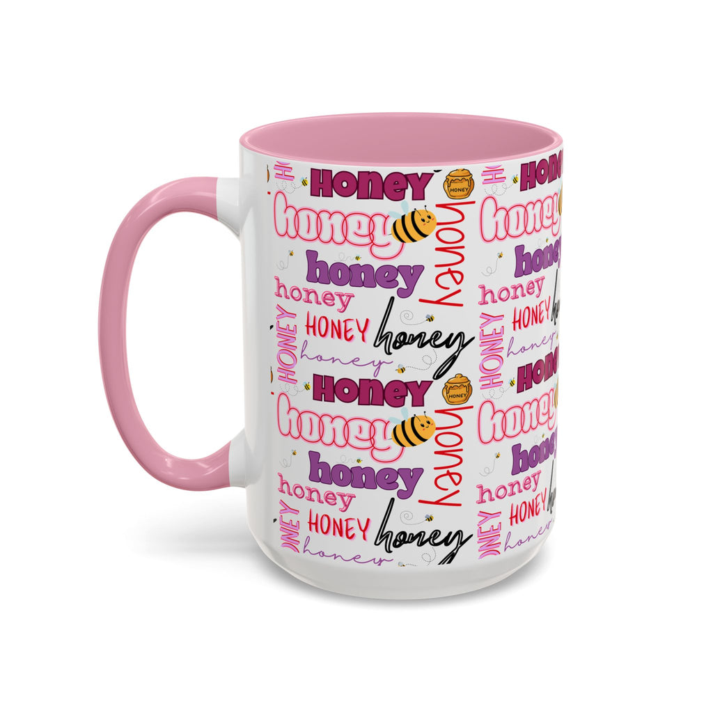 Honey Script Pattern Mug | Colorful Ceramic Mug