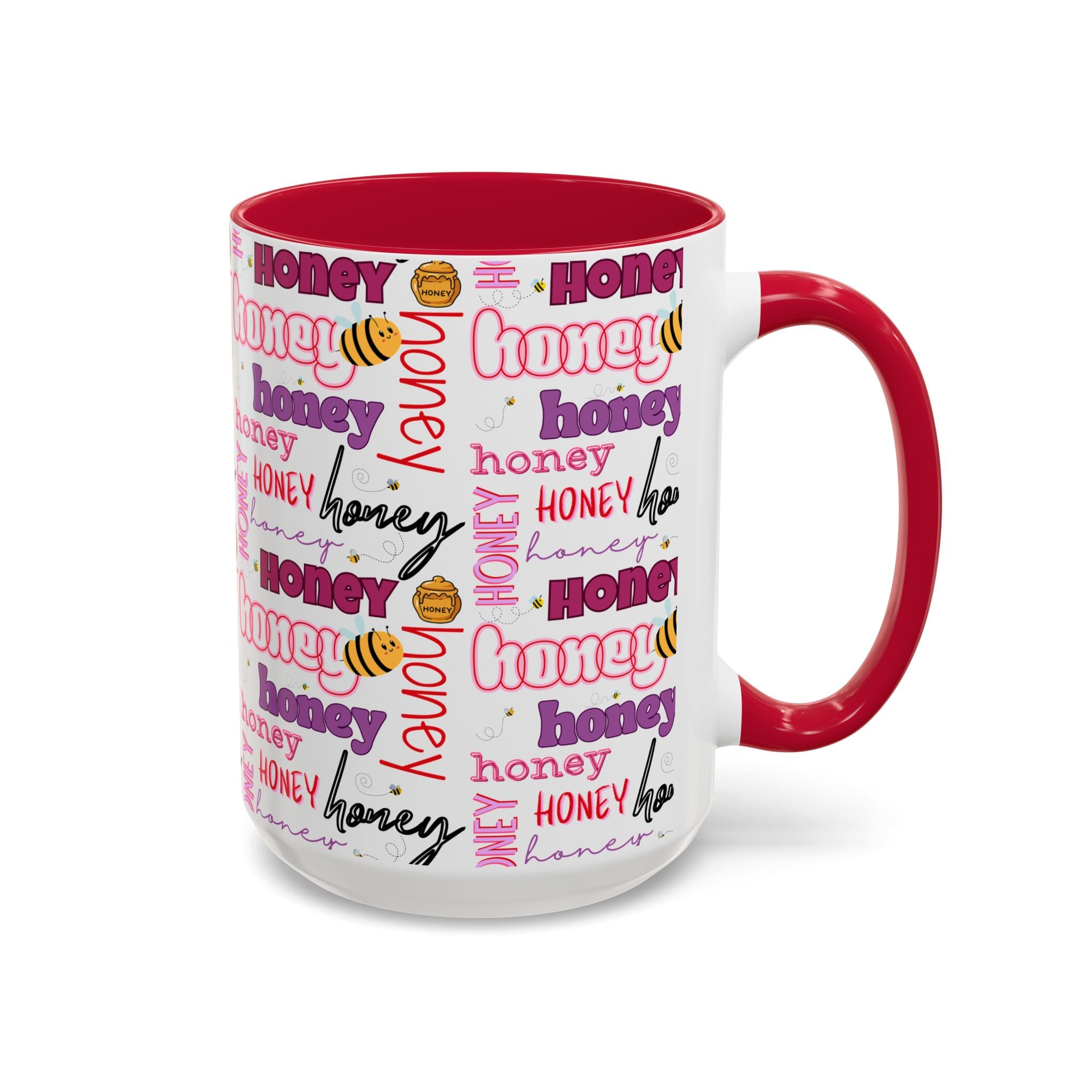 Honey Script Pattern Mug | Colorful Ceramic Mug