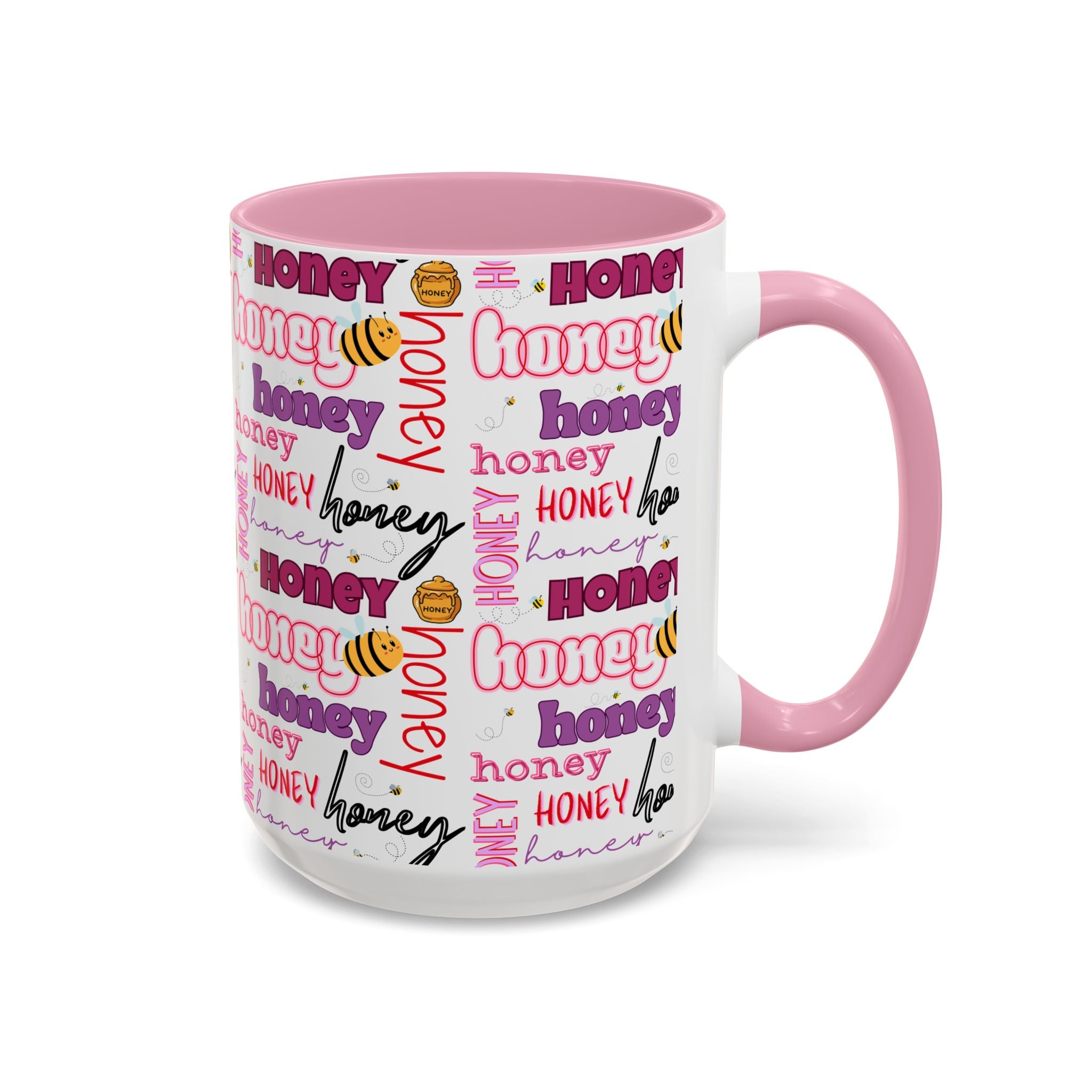 Honey Script Pattern Mug | Colorful Ceramic Mug