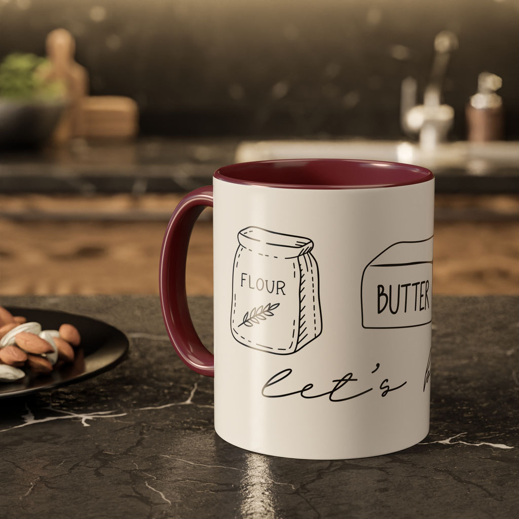 Baking Ingredients Illustration Mug | Ceramic Mug