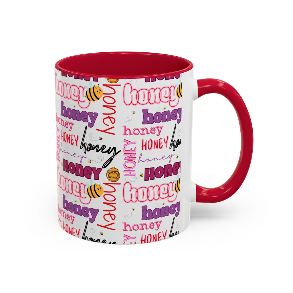 Honey Script Pattern Mug | Colorful Ceramic Mug