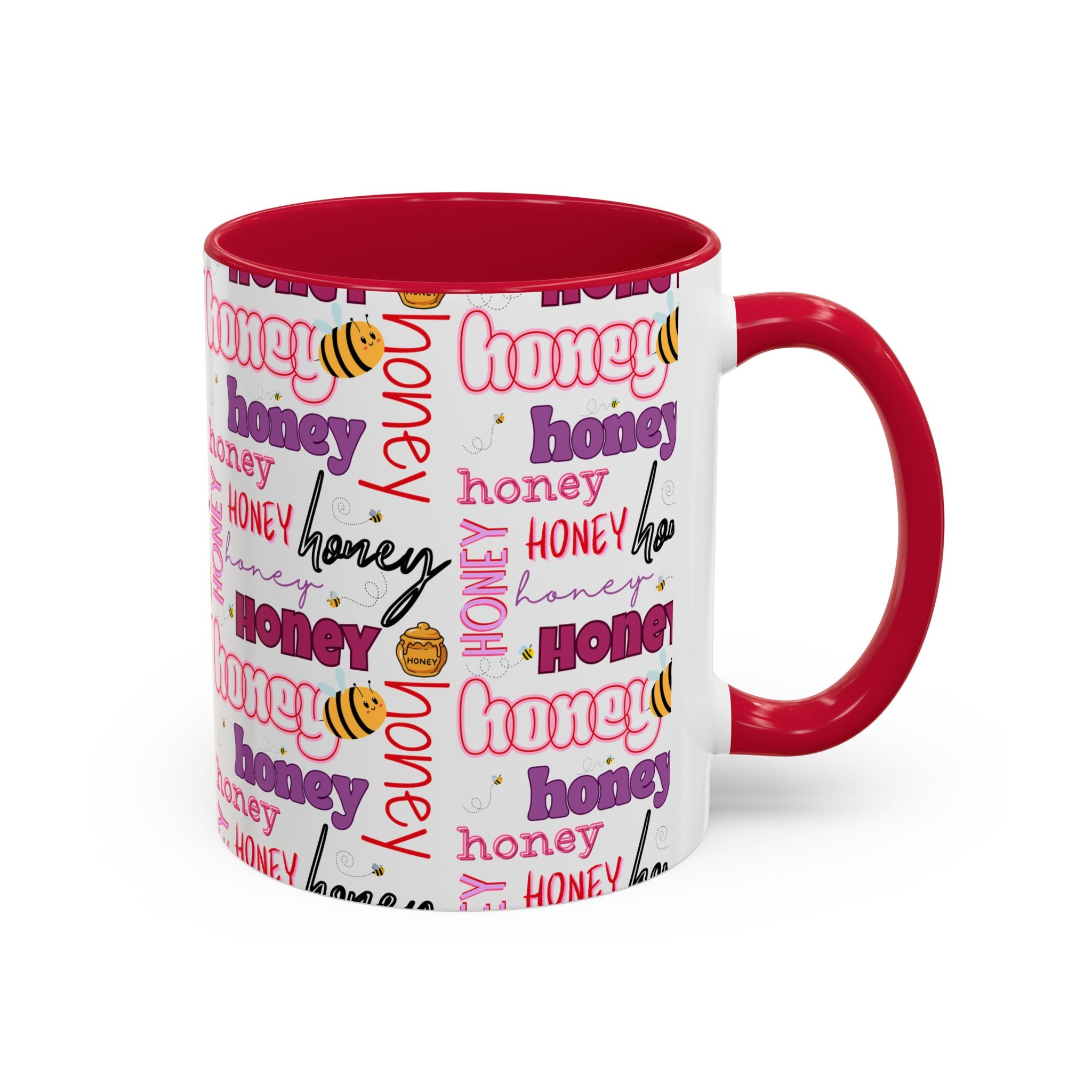 Honey Script Pattern Mug | Colorful Ceramic Mug