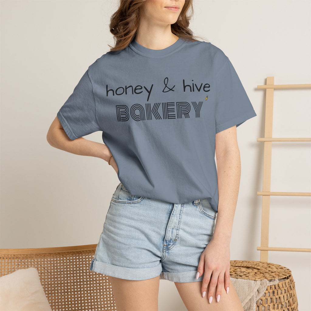 Honey & Hive Bakery T-shirt | Retro Script Logo