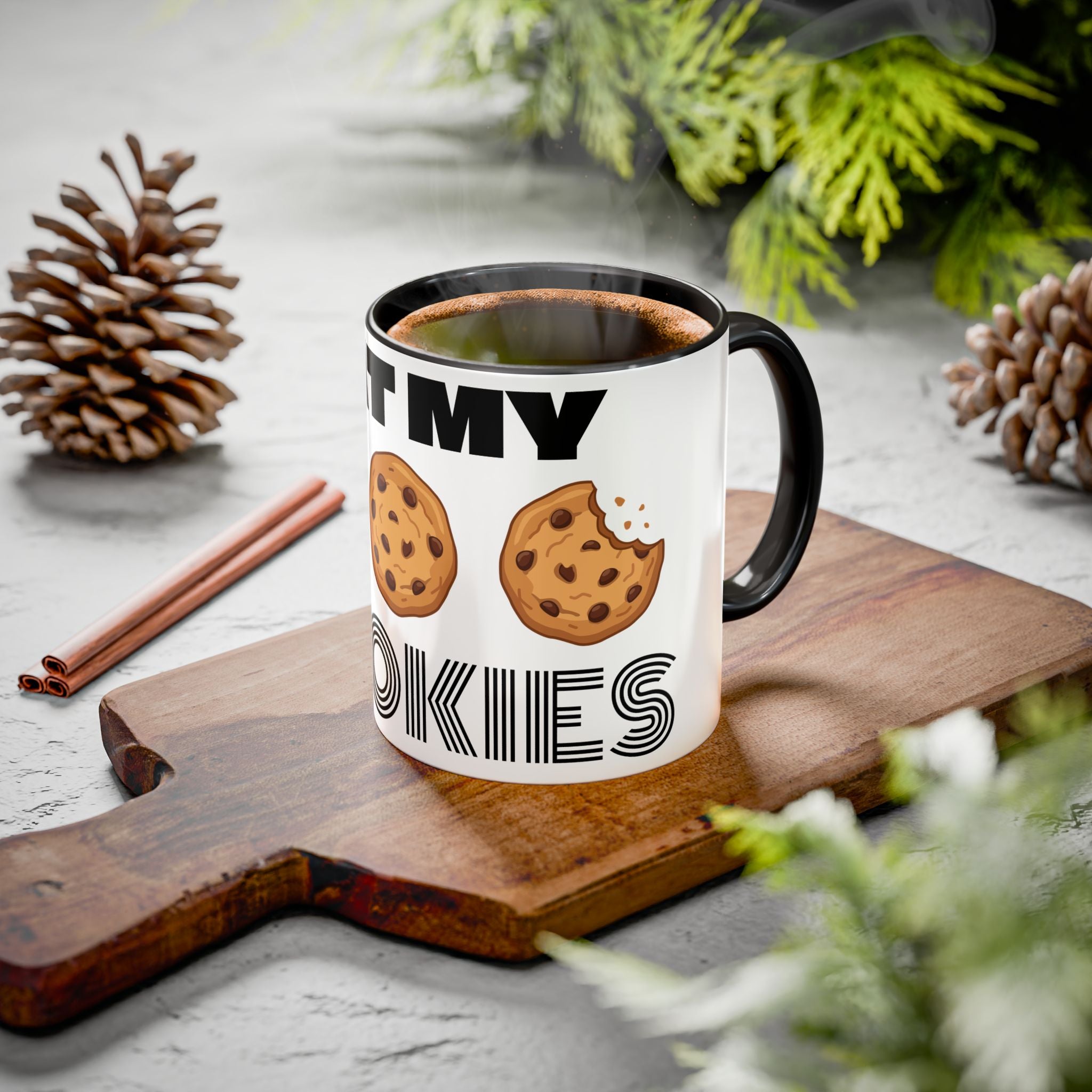 Eat My Cookies Mug | Chocolate Chip Cookie Illustration