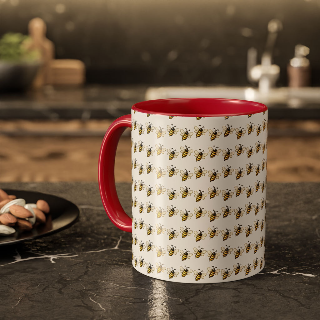 Honey Bee Pattern Mug | Ceramic Coffee Cup