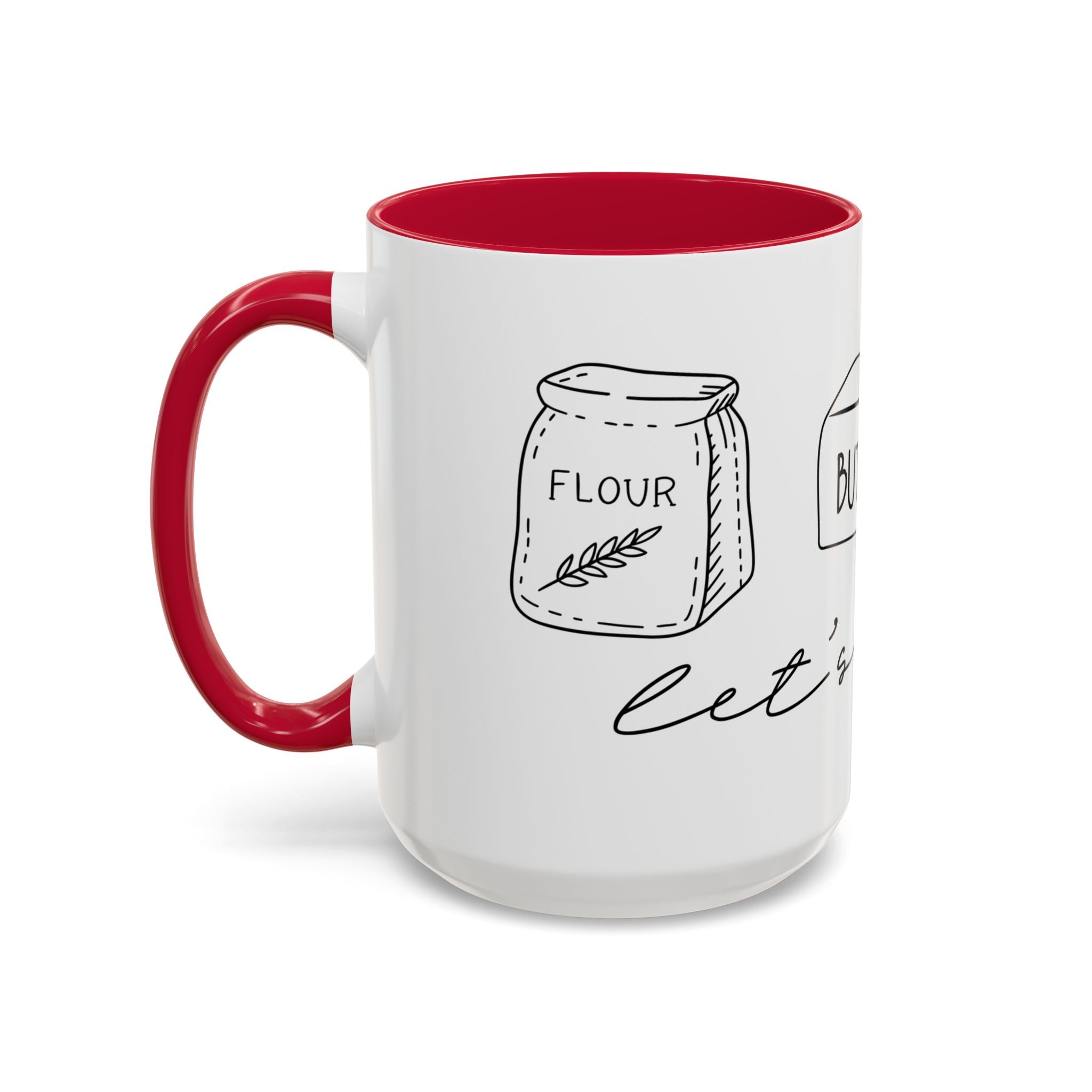 Baking Ingredients Illustration Mug | Ceramic Mug