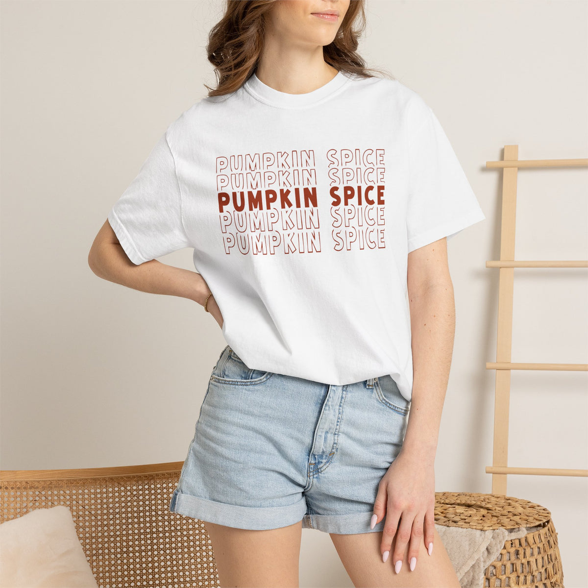 Pumpkin Spice Repeat T-Shirt — Fall Seasonal Graphic Tee
