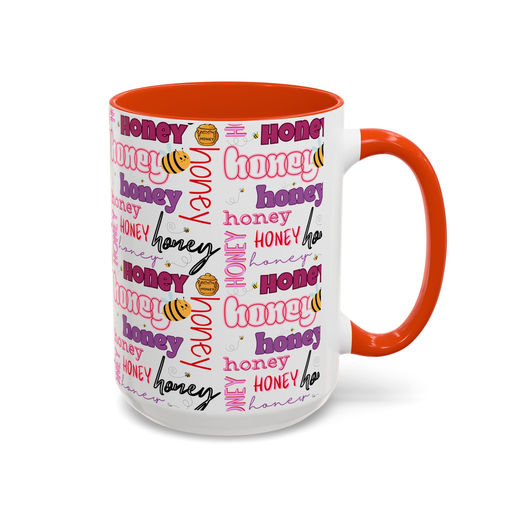 Honey Script Pattern Mug | Colorful Ceramic Mug