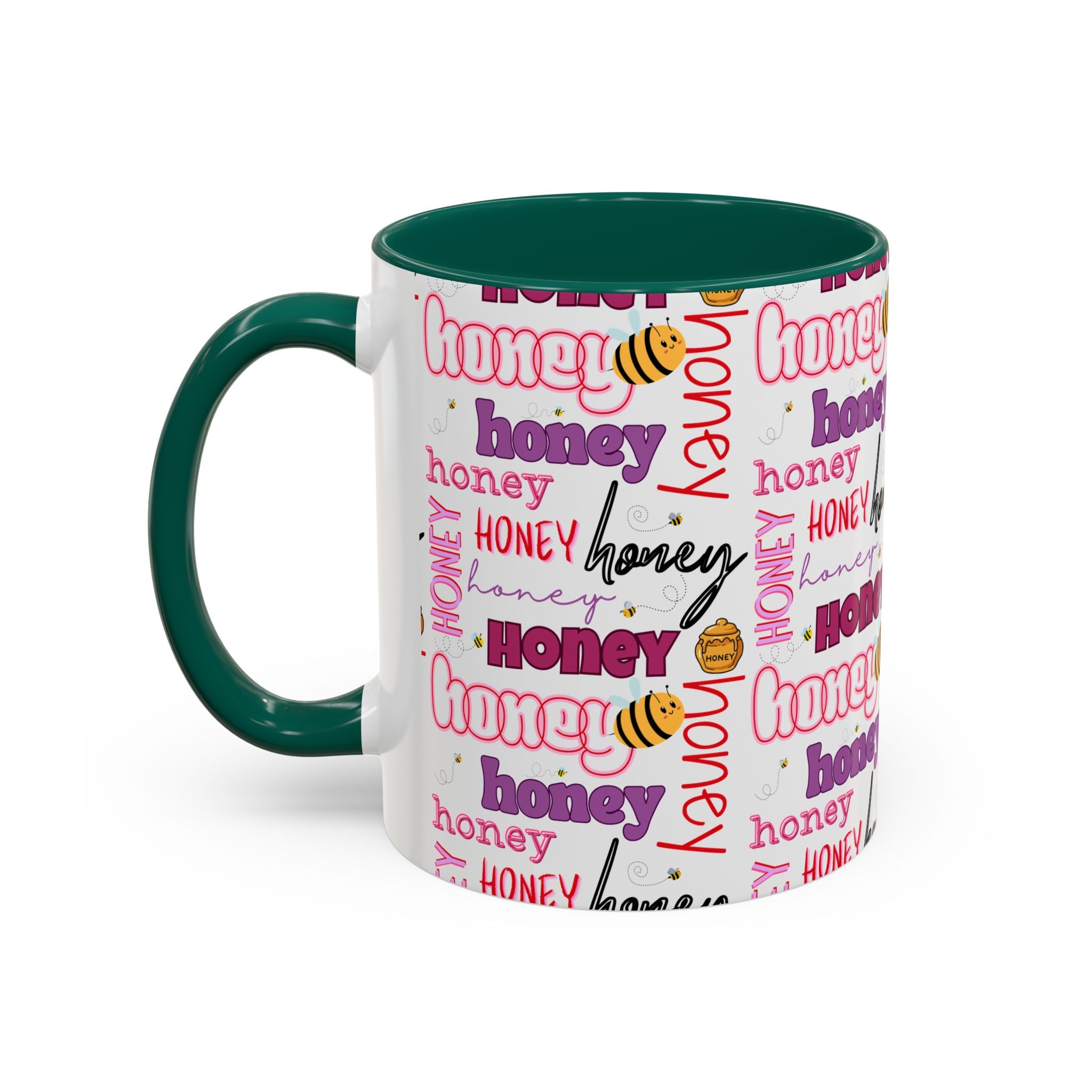 Honey Script Pattern Mug | Colorful Ceramic Mug