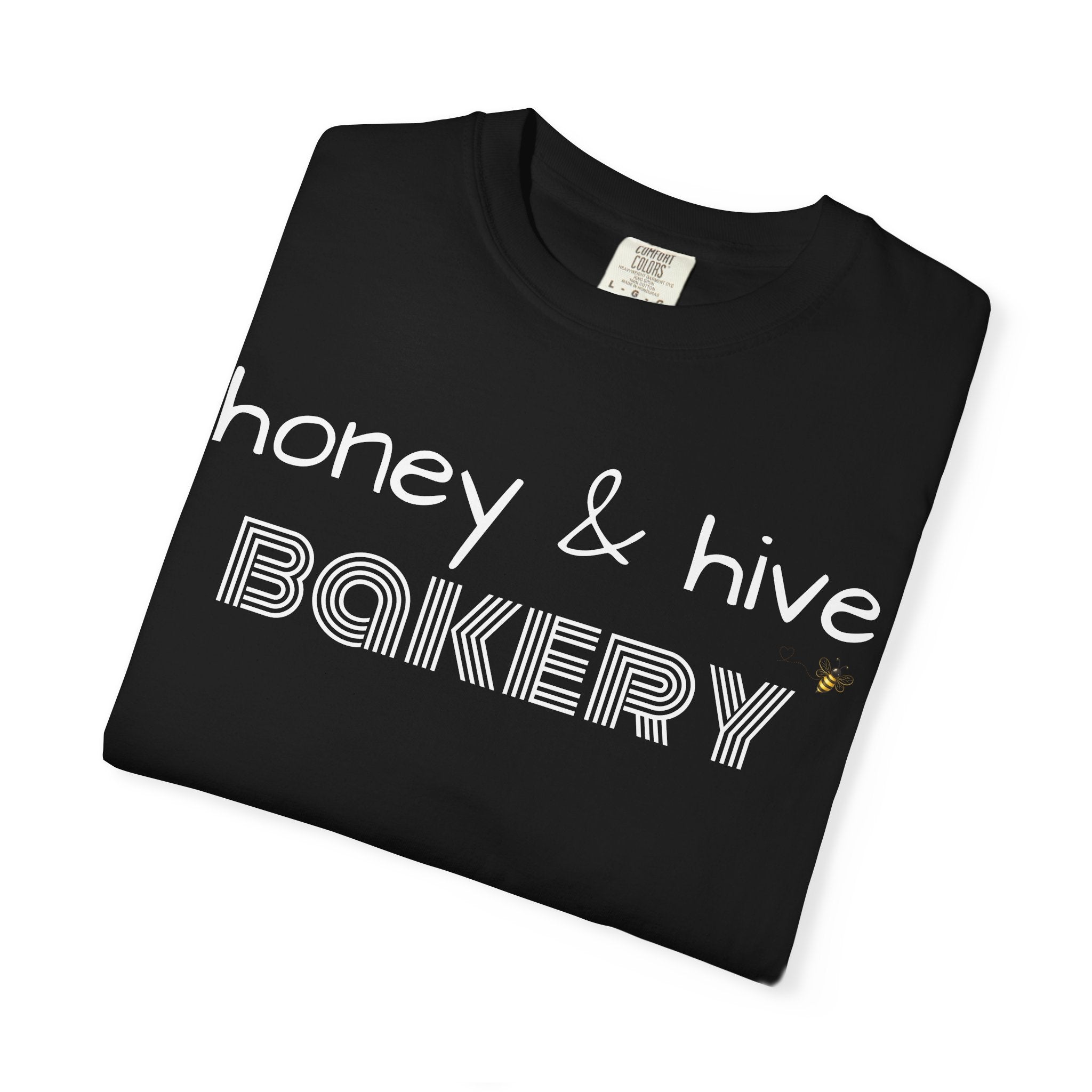 Honey & Hive Bakery T-shirt | Retro Script Logo