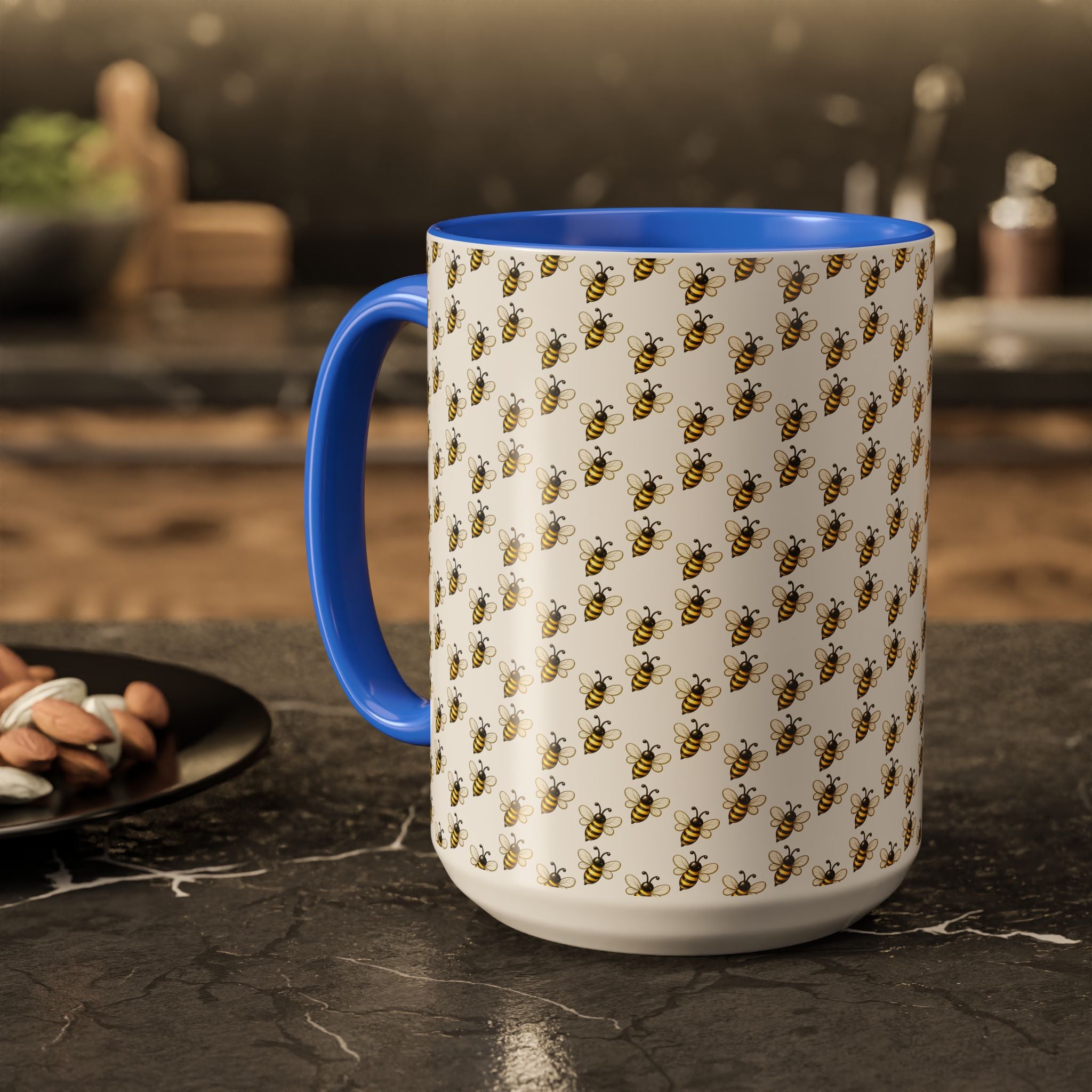 Honey Bee Pattern Mug | Ceramic Coffee Cup