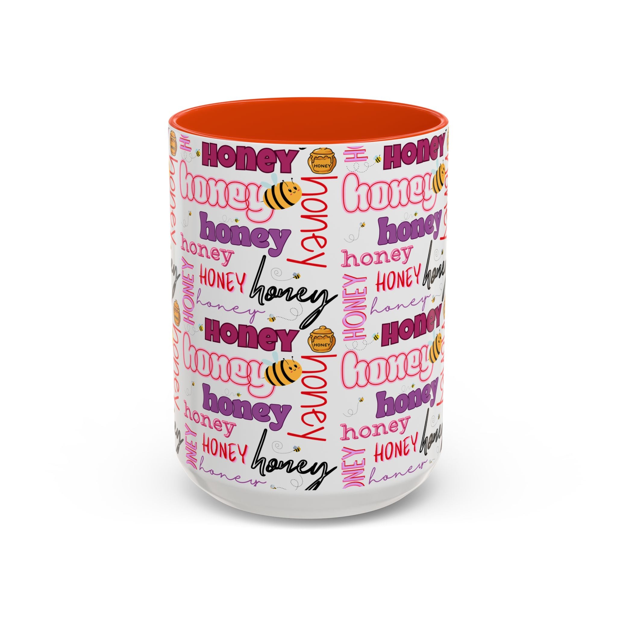 Honey Script Pattern Mug | Colorful Ceramic Mug