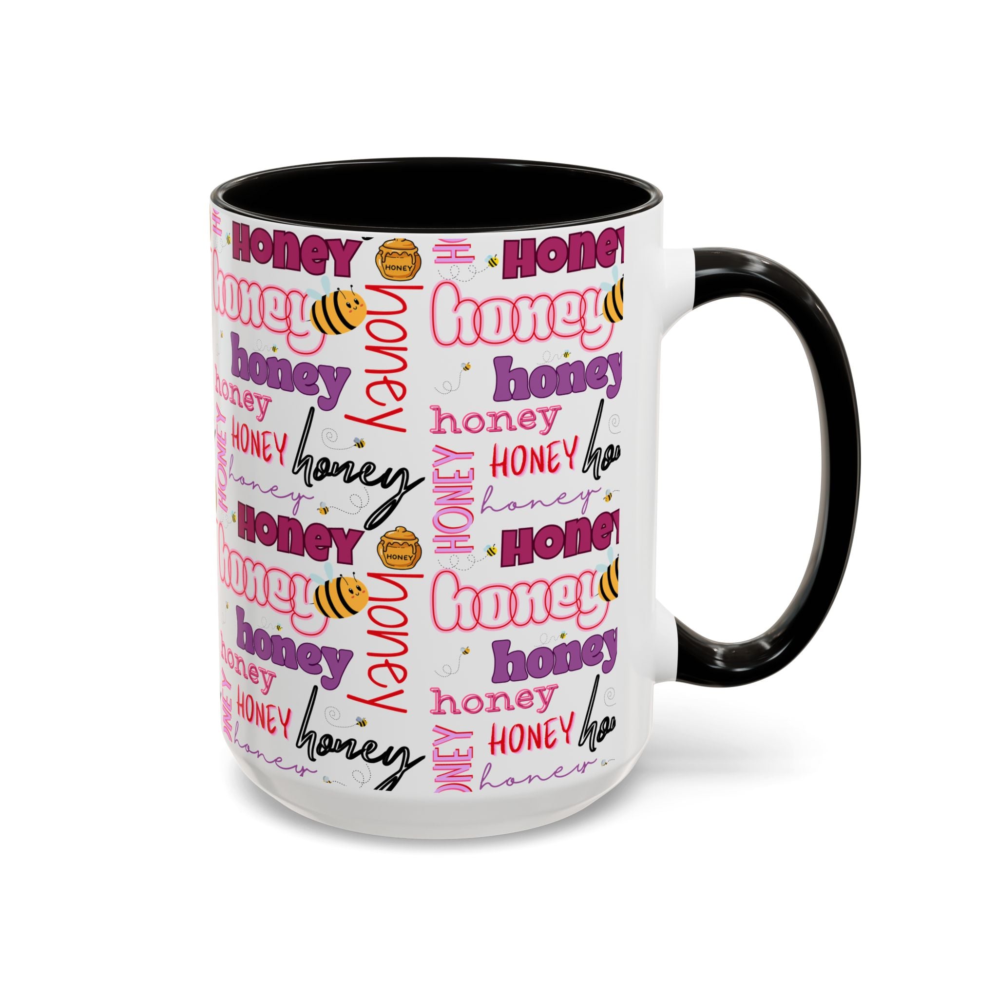 Honey Script Pattern Mug | Colorful Ceramic Mug