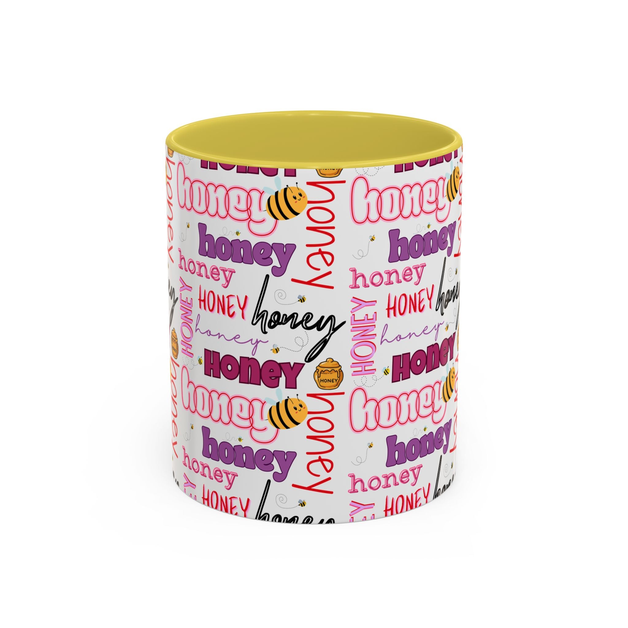 Honey Script Pattern Mug | Colorful Ceramic Mug