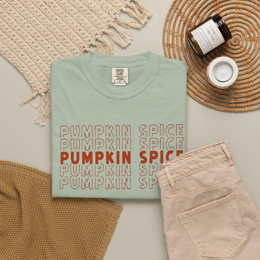 Pumpkin Spice Repeat T-Shirt — Fall Seasonal Graphic Tee