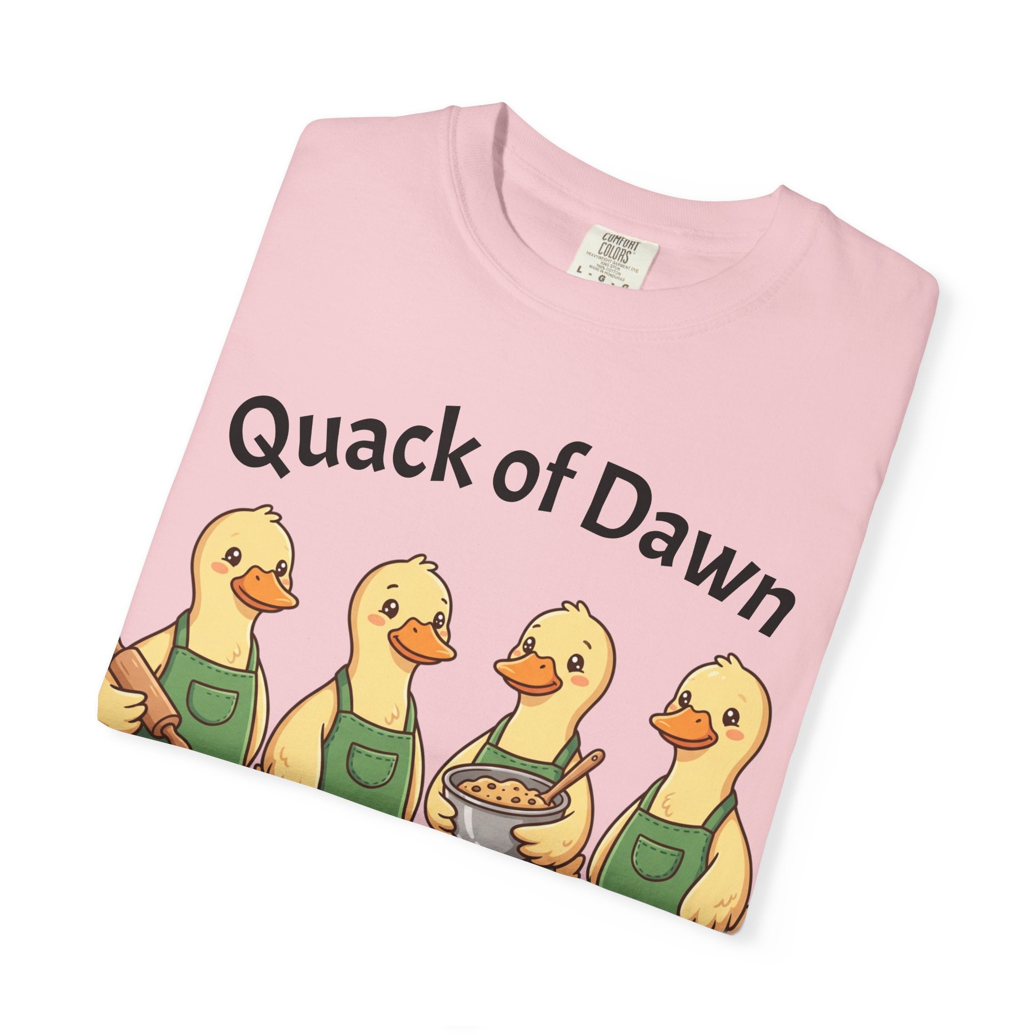 Quack of Dawn Baking Crew T-shirt | Duck Bakers Illustration