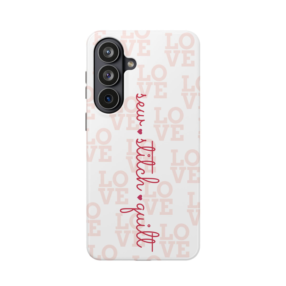 Sew • Stitch • Quilt Love Pattern | Magnetic Impact Case Samsung