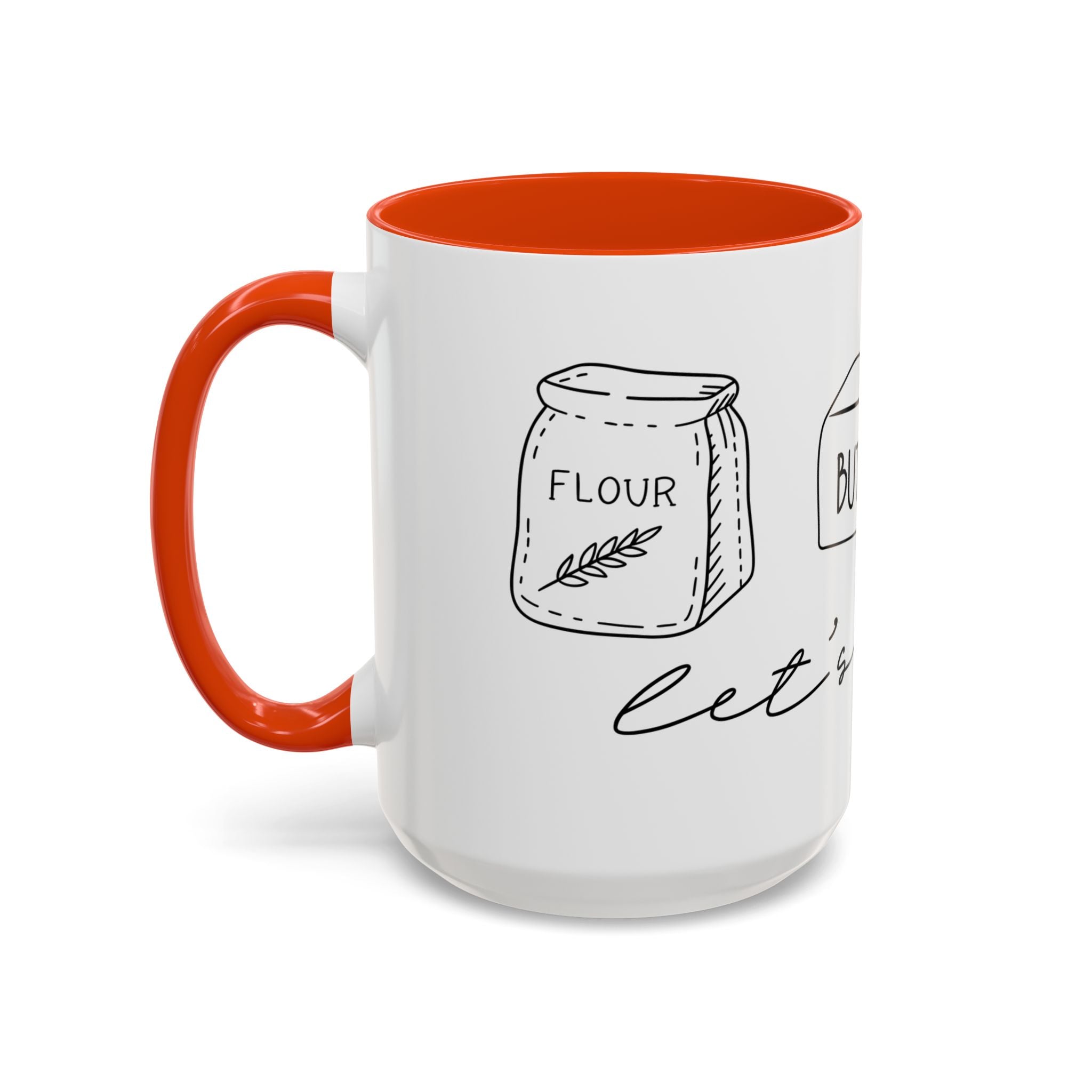 Baking Ingredients Illustration Mug | Ceramic Mug