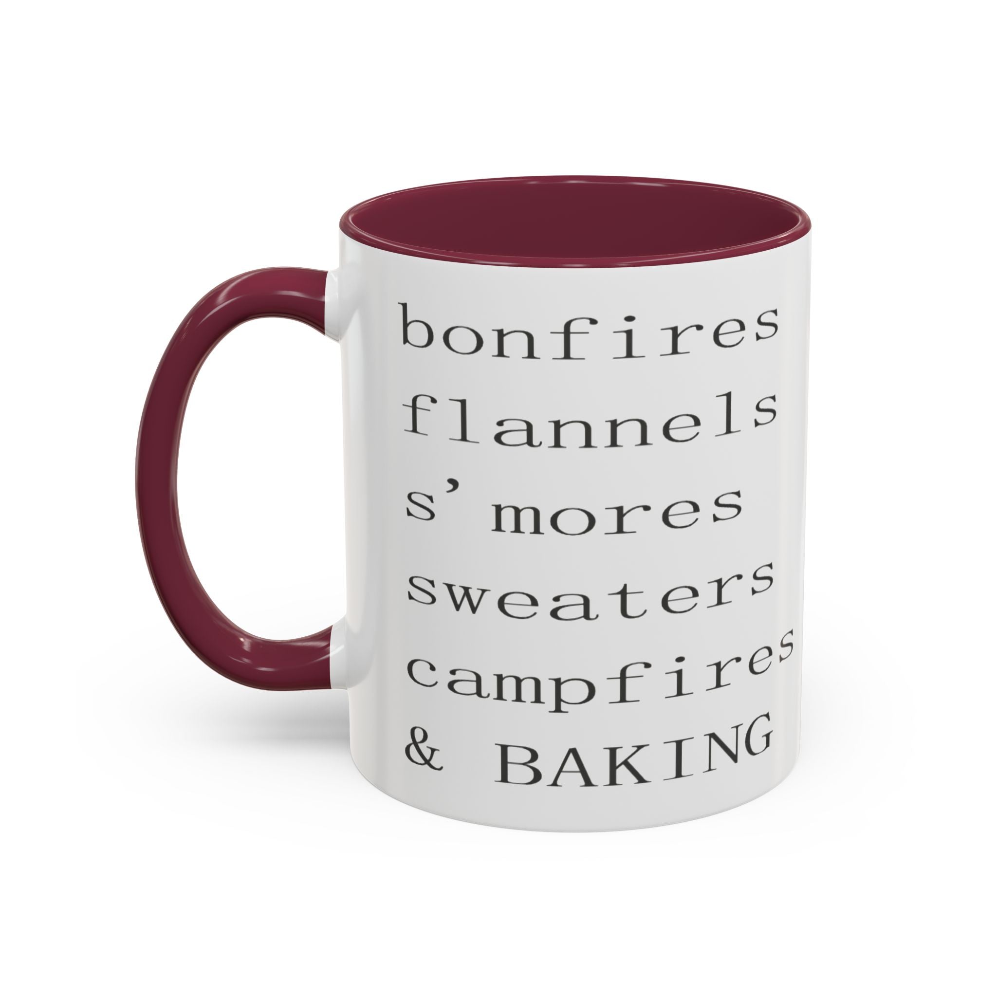 Minimalist Line Text Coffee Mug | Color Accent Mug