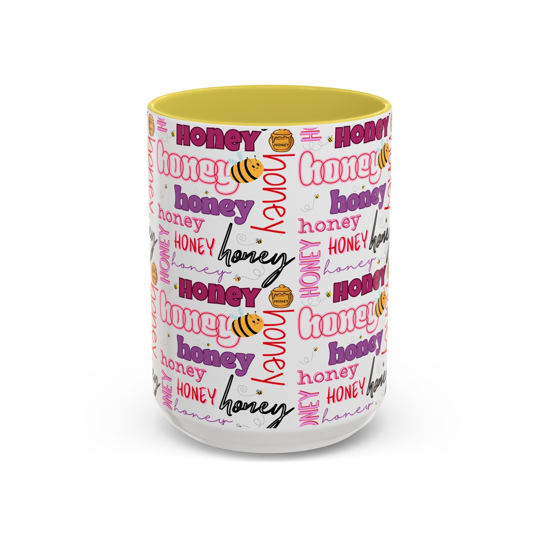 Honey Script Pattern Mug | Colorful Ceramic Mug