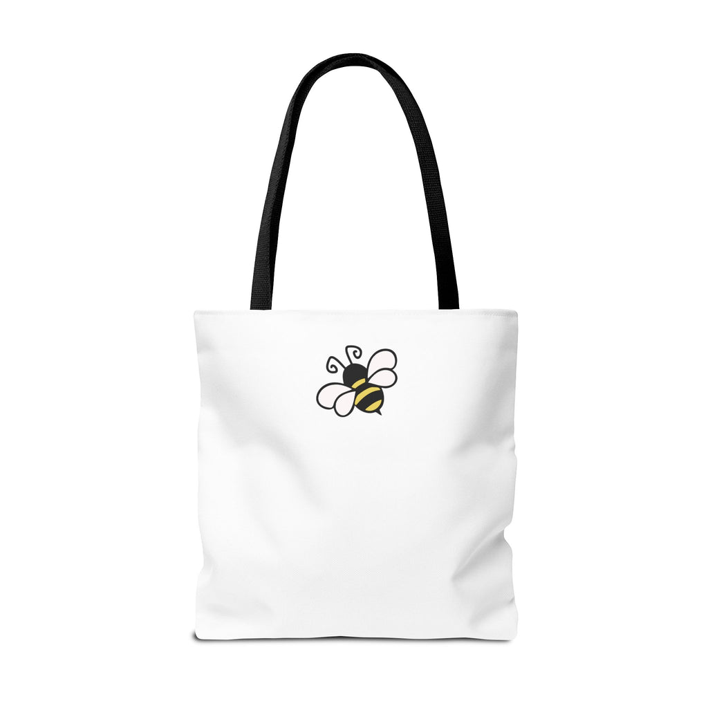 Sew Bee-utiful Tote Bag White | bee sewing craft motif
