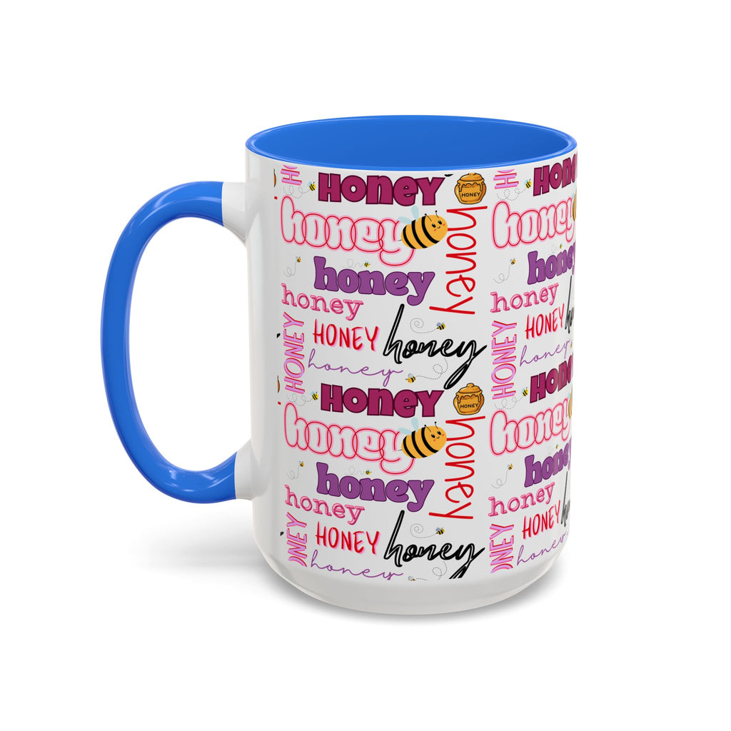 Honey Script Pattern Mug | Colorful Ceramic Mug
