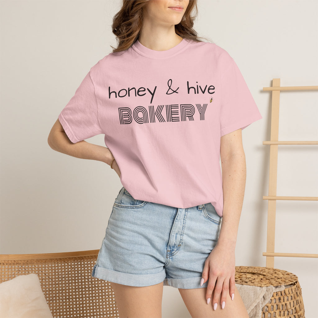 Honey & Hive Bakery T-shirt | Retro Script Logo