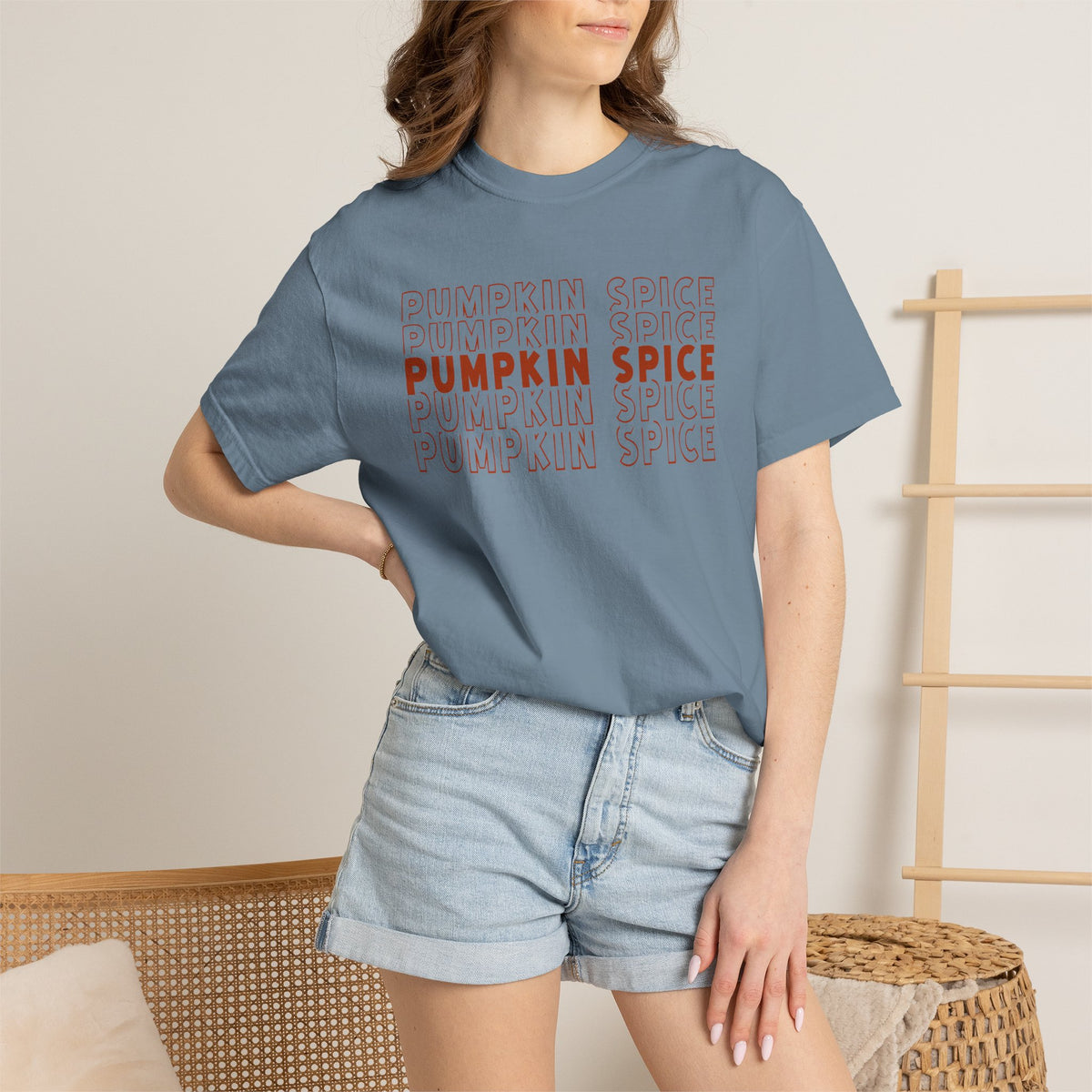 Pumpkin Spice Repeat T-Shirt — Fall Seasonal Graphic Tee