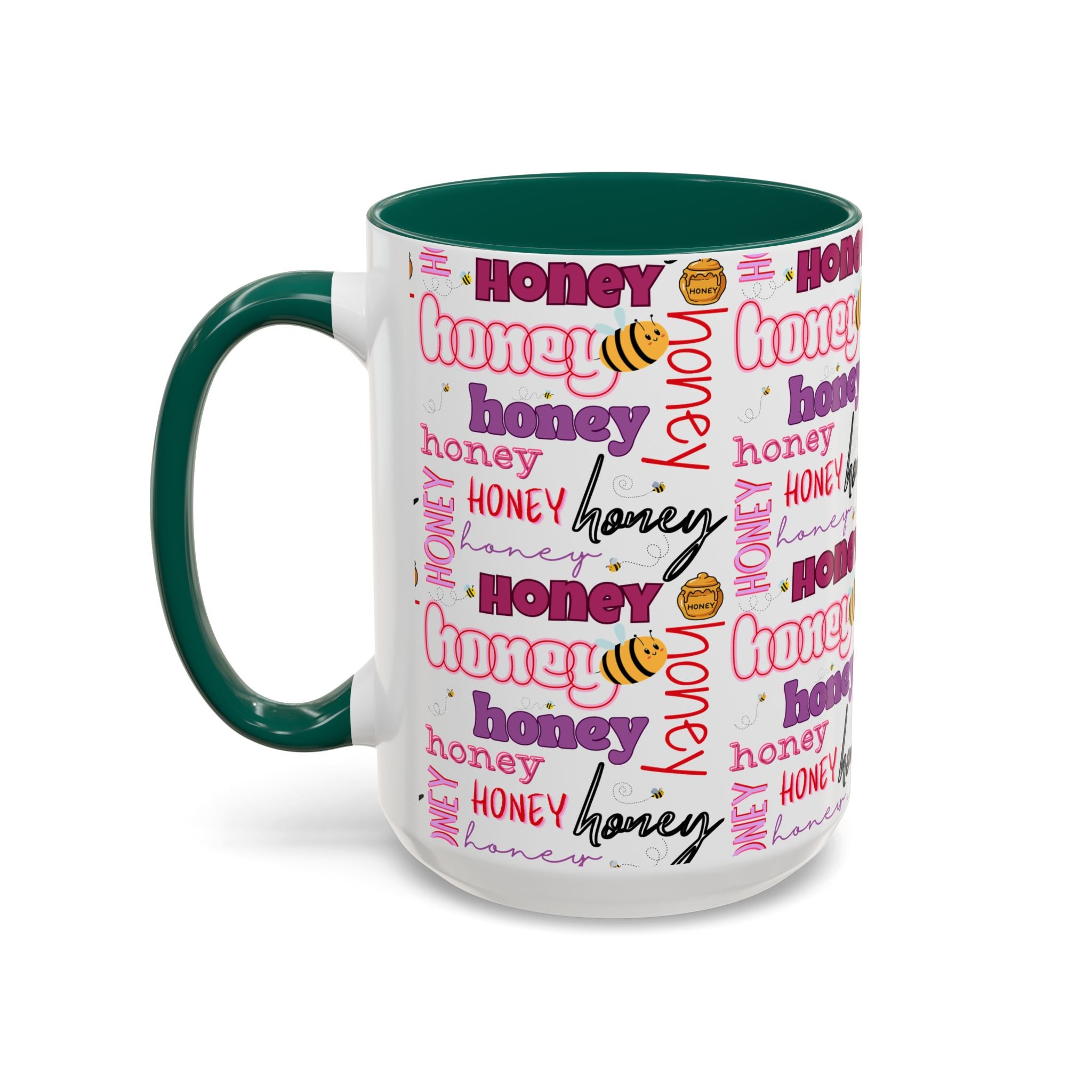 Honey Script Pattern Mug | Colorful Ceramic Mug