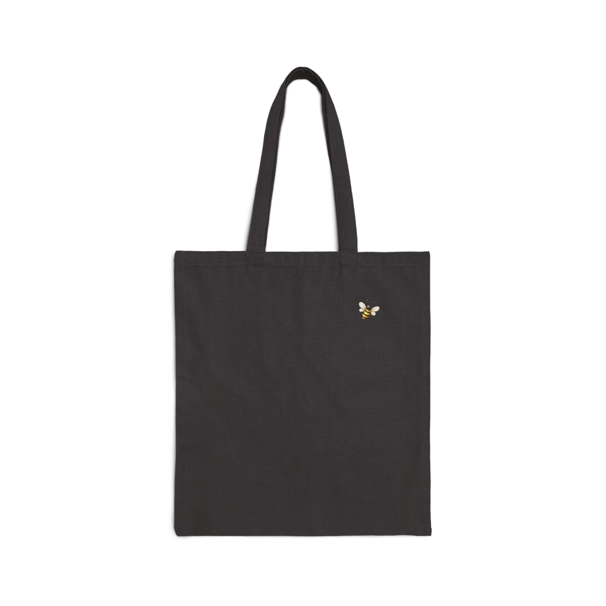 Honey Typography Canvas Tote — Cute Bee Graphic Bag