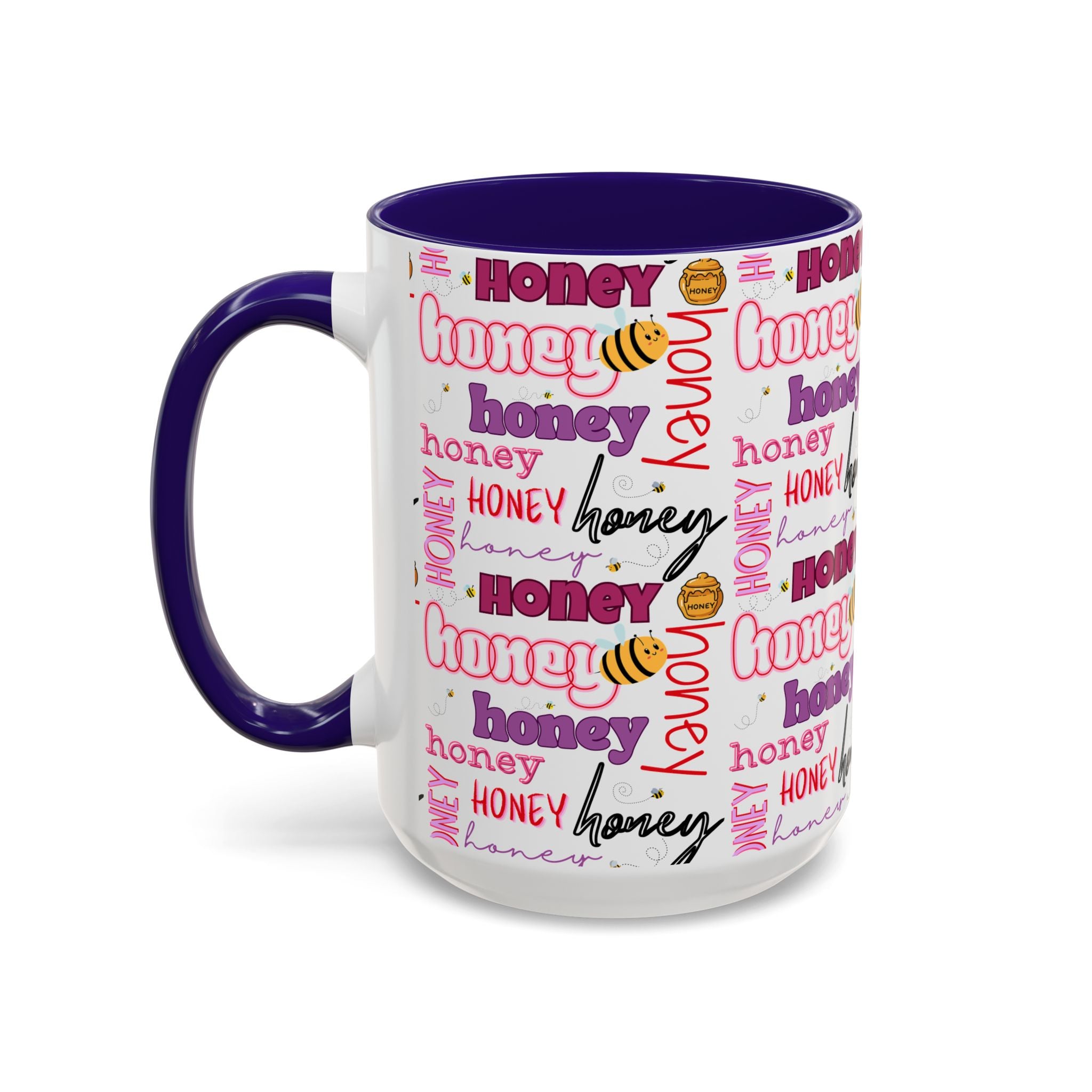 Honey Script Pattern Mug | Colorful Ceramic Mug