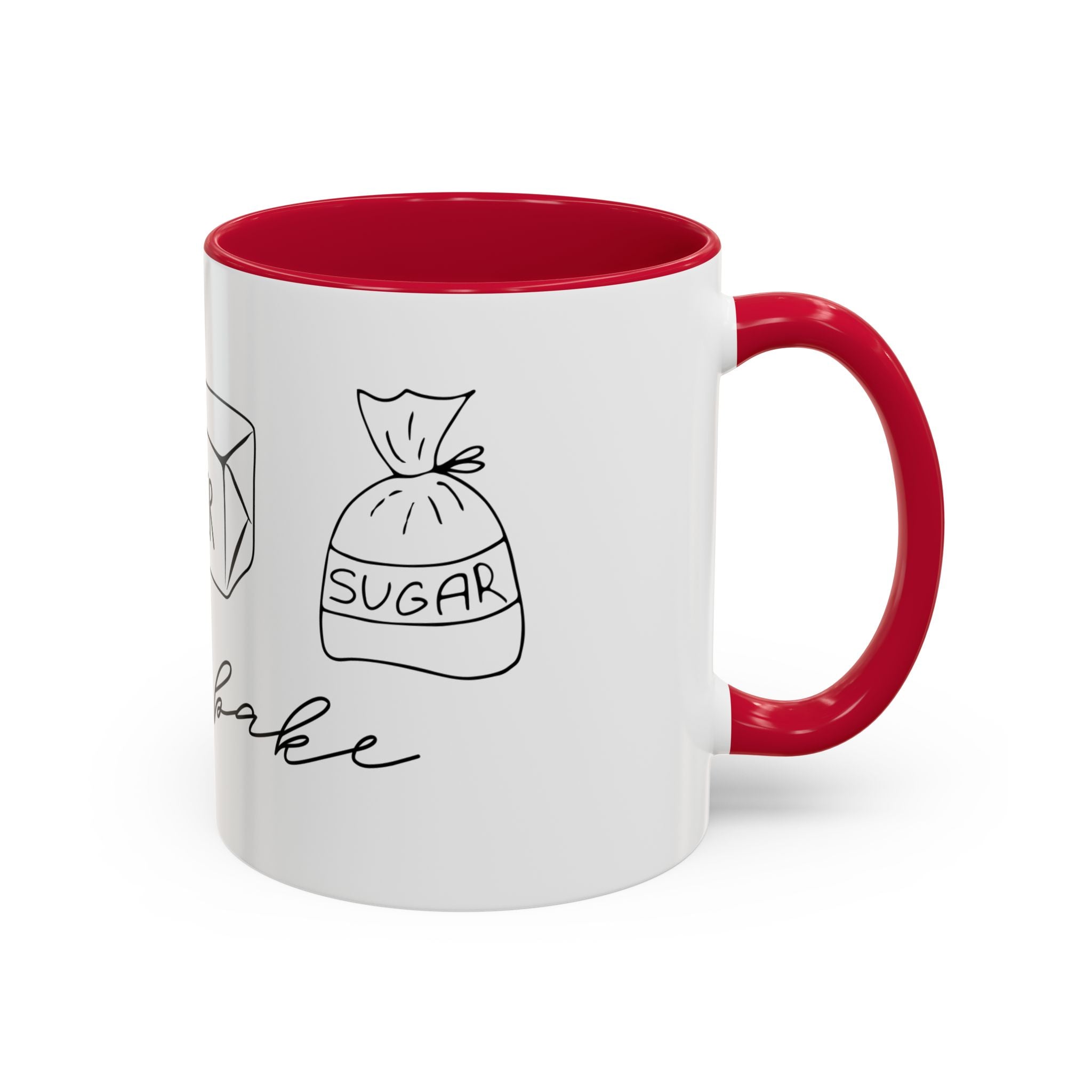 Baking Ingredients Illustration Mug | Ceramic Mug