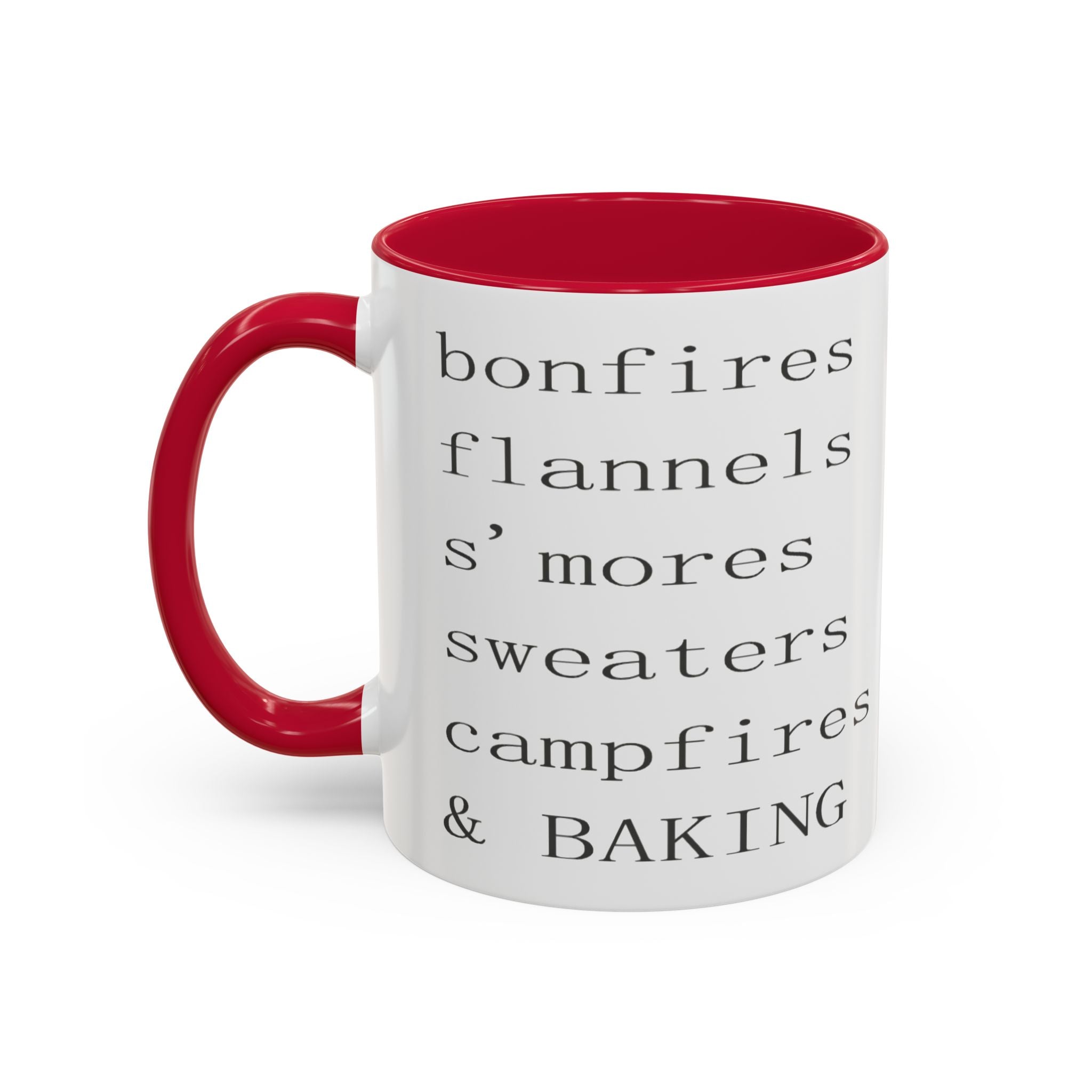 Minimalist Line Text Coffee Mug | Color Accent Mug
