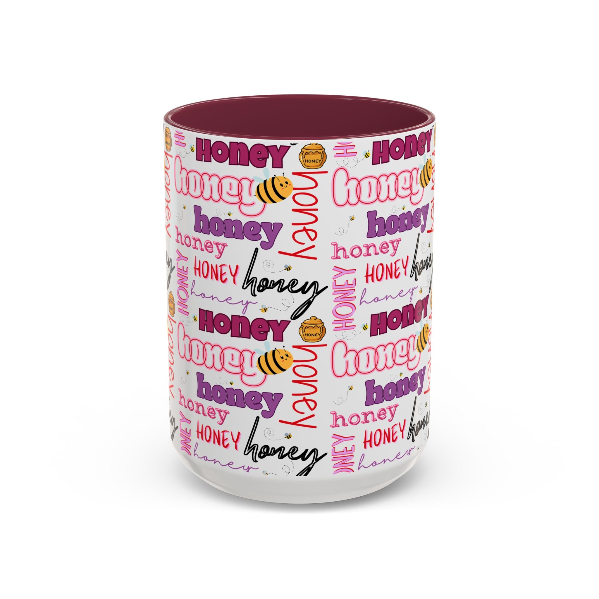 Honey Script Pattern Mug | Colorful Ceramic Mug